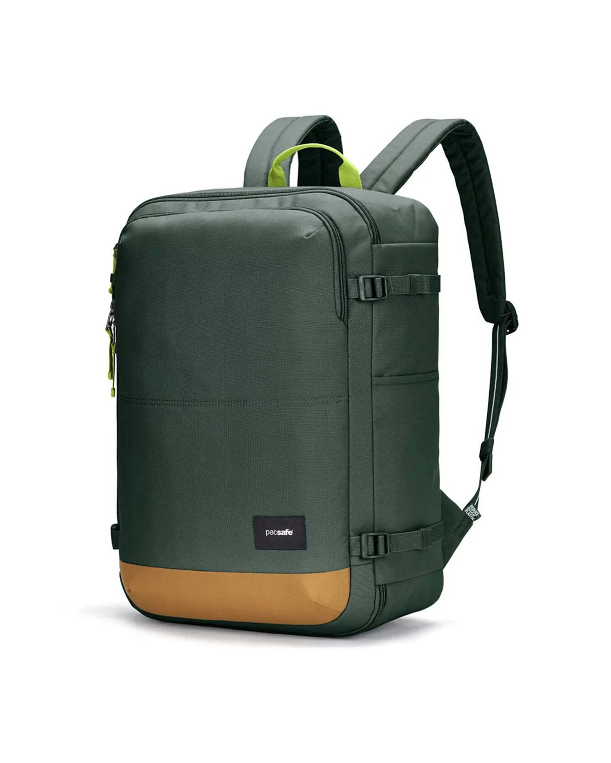3 Pacsafe GO 34L Anti-Theft Carry-on Backpack Lockable Zip Tab Travel Accessory Spruce - Green, 3 of 9