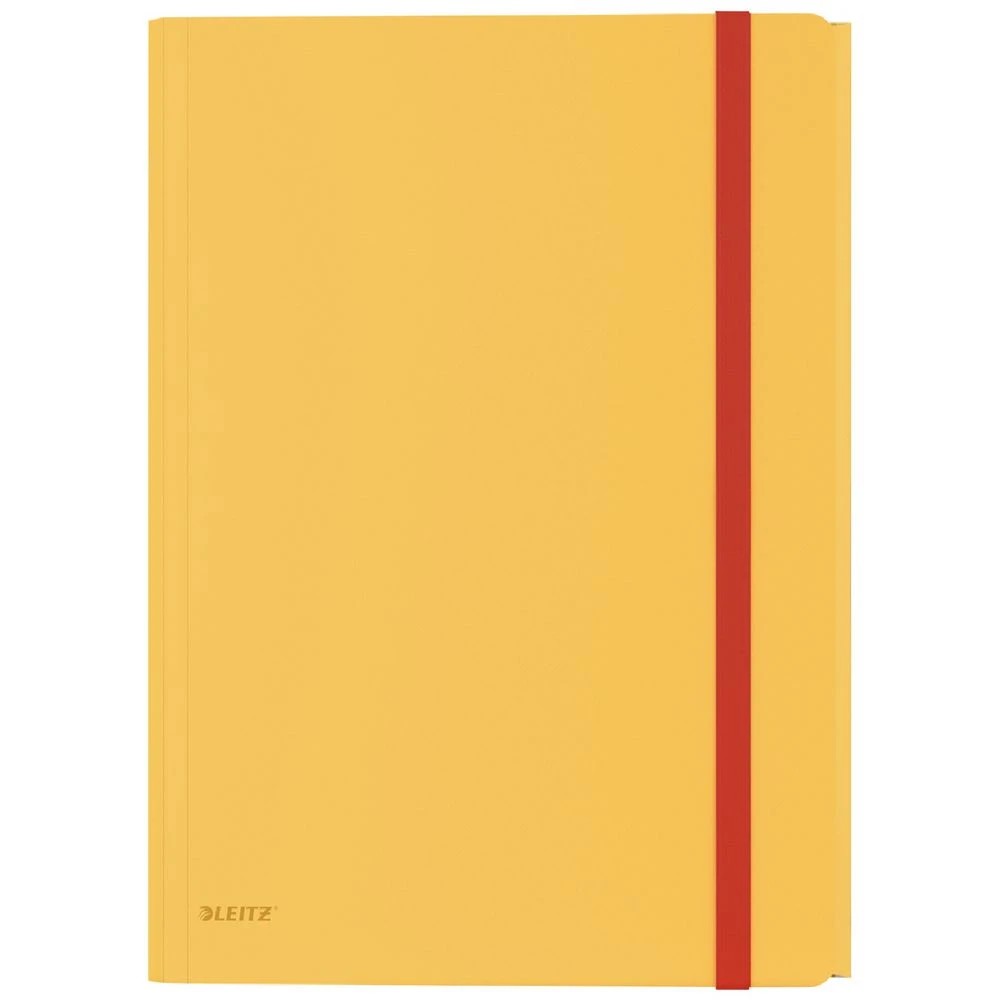 1 Leitz Cosy A4 3-Flap Folder with Pocket Yellow, 1 of 2