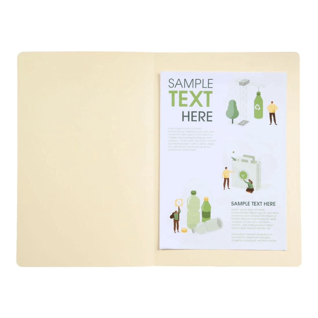 1 J.Burrows Manila Folder Foolscap Buff 10 Pack, 1 of 3