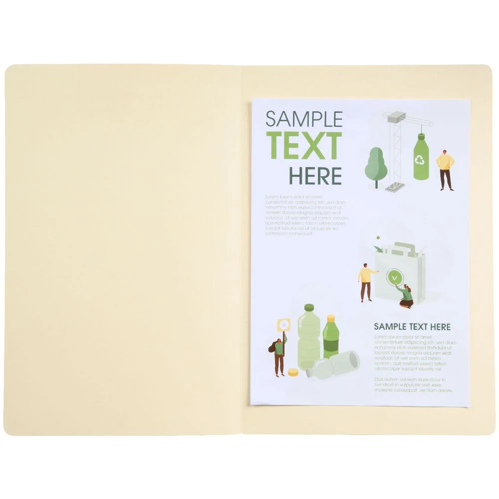 2 J.Burrows Manila Folder Foolscap Buff 10 Pack, 2 of 4