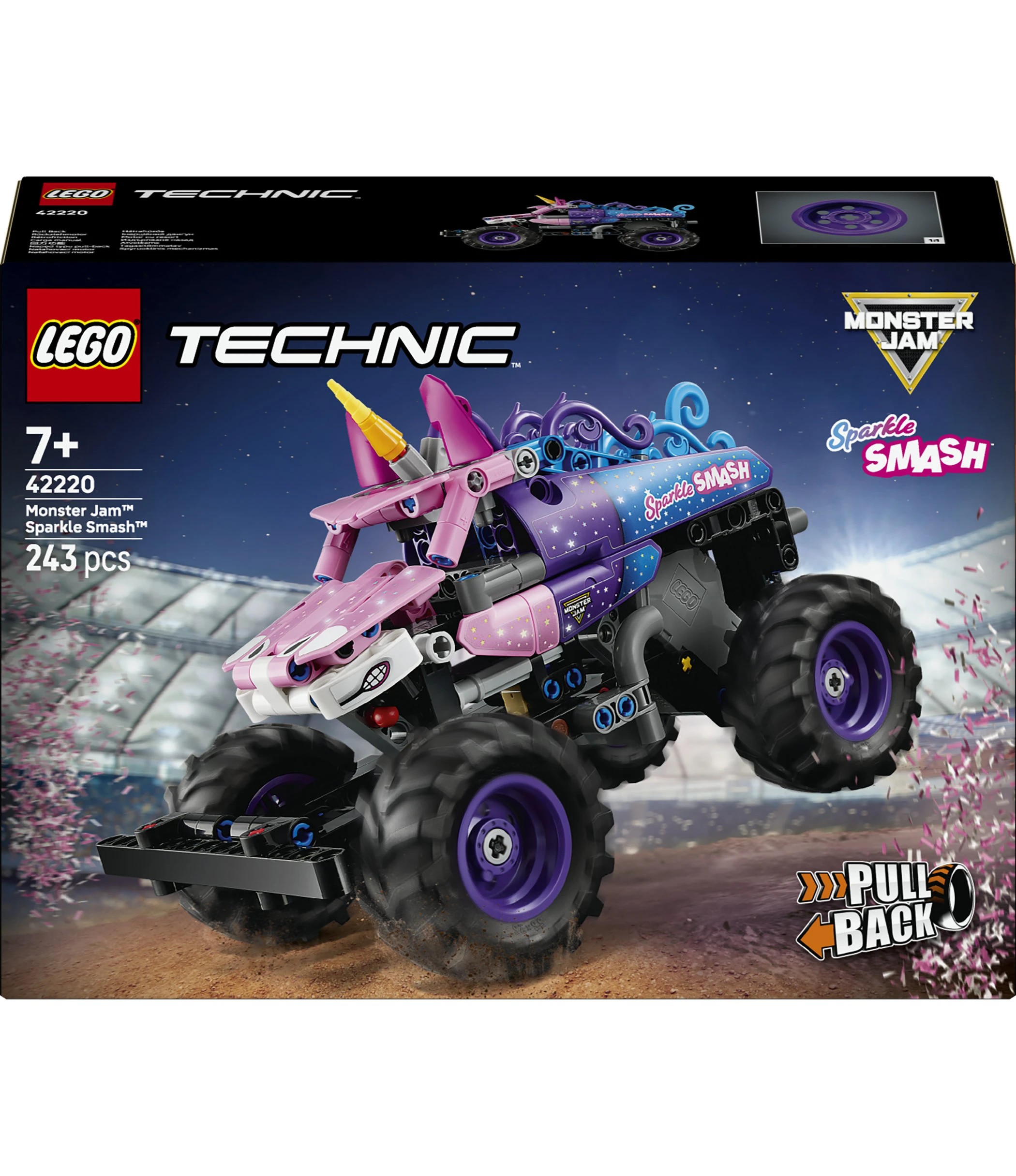 1 LEGO Technic Monster Jam Sparkle Smash Pull-Back 42220, 1 of 10