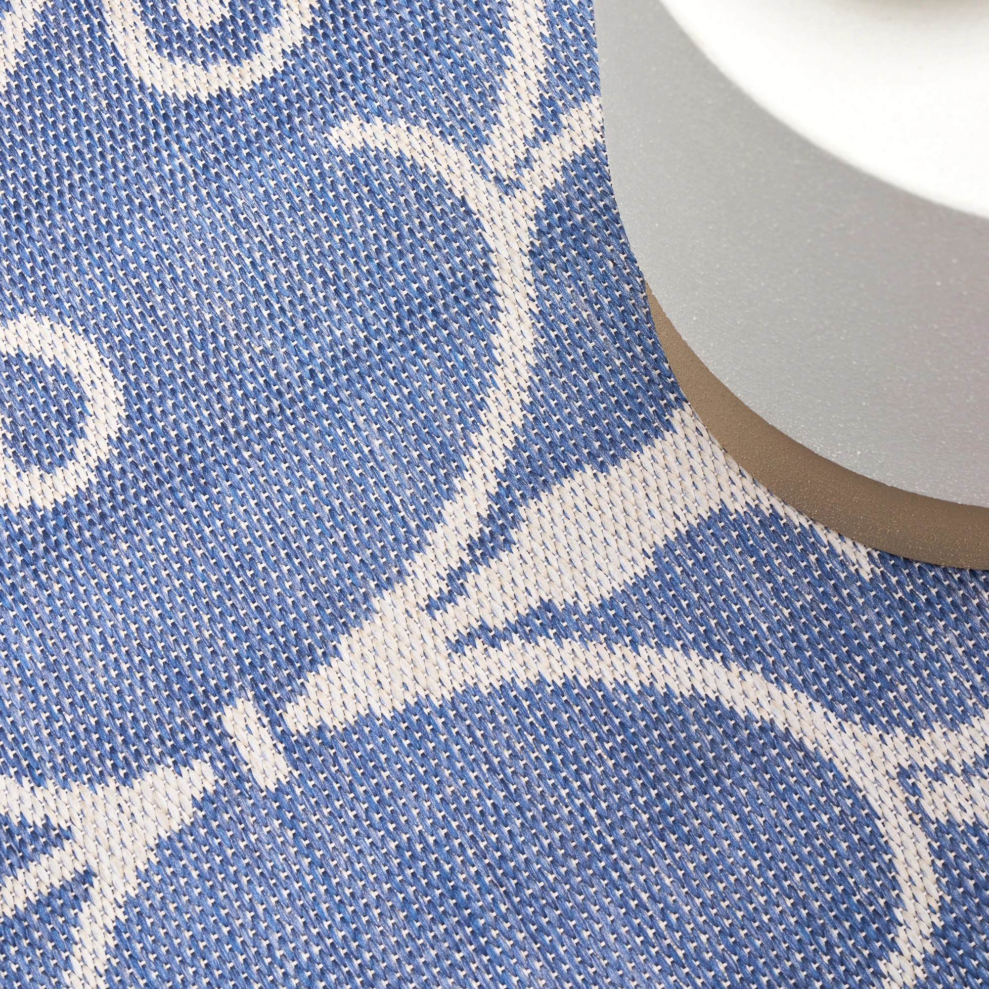 6 Common Ground Rugs Portman Romy 170x120cm - Small Outdoor Rug - Blue, 6 of 8