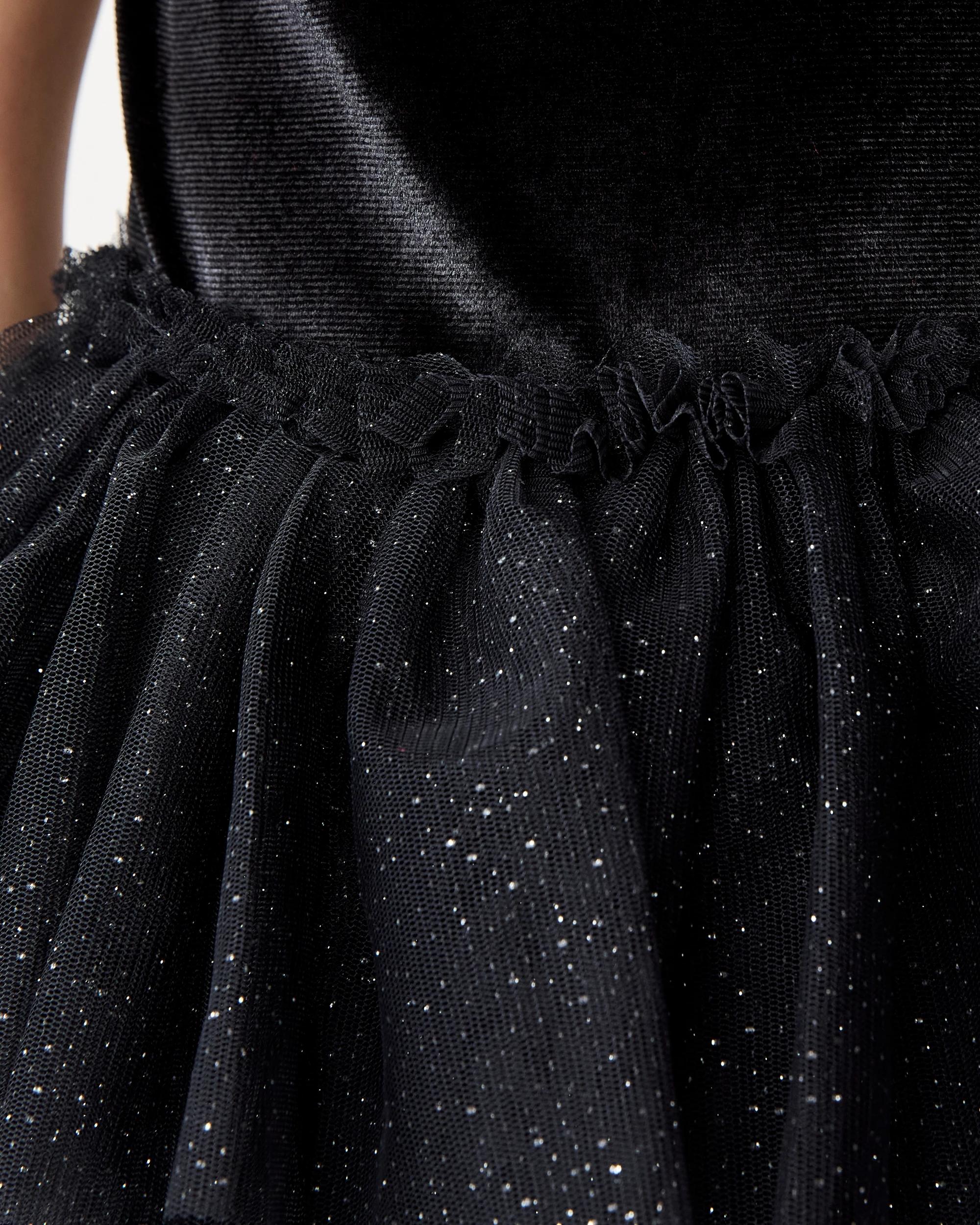5 Short Sleeve Tutu Dress Black, 5 of 8