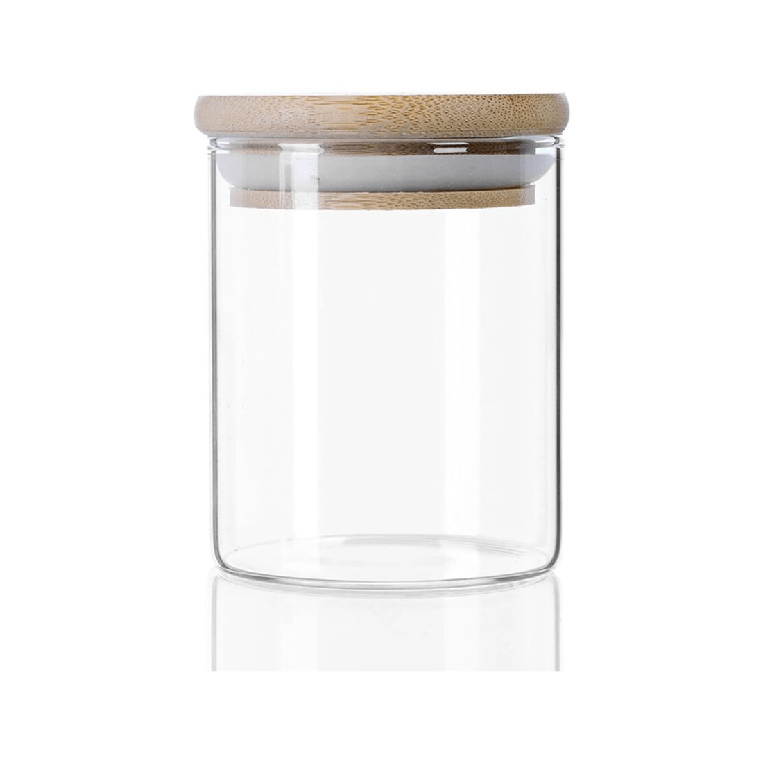 2 Lemon & Lime Glass Jar Camden 200ml Bamboo Lid Canister Food Storage Container
 - Natural, 2 of 4
