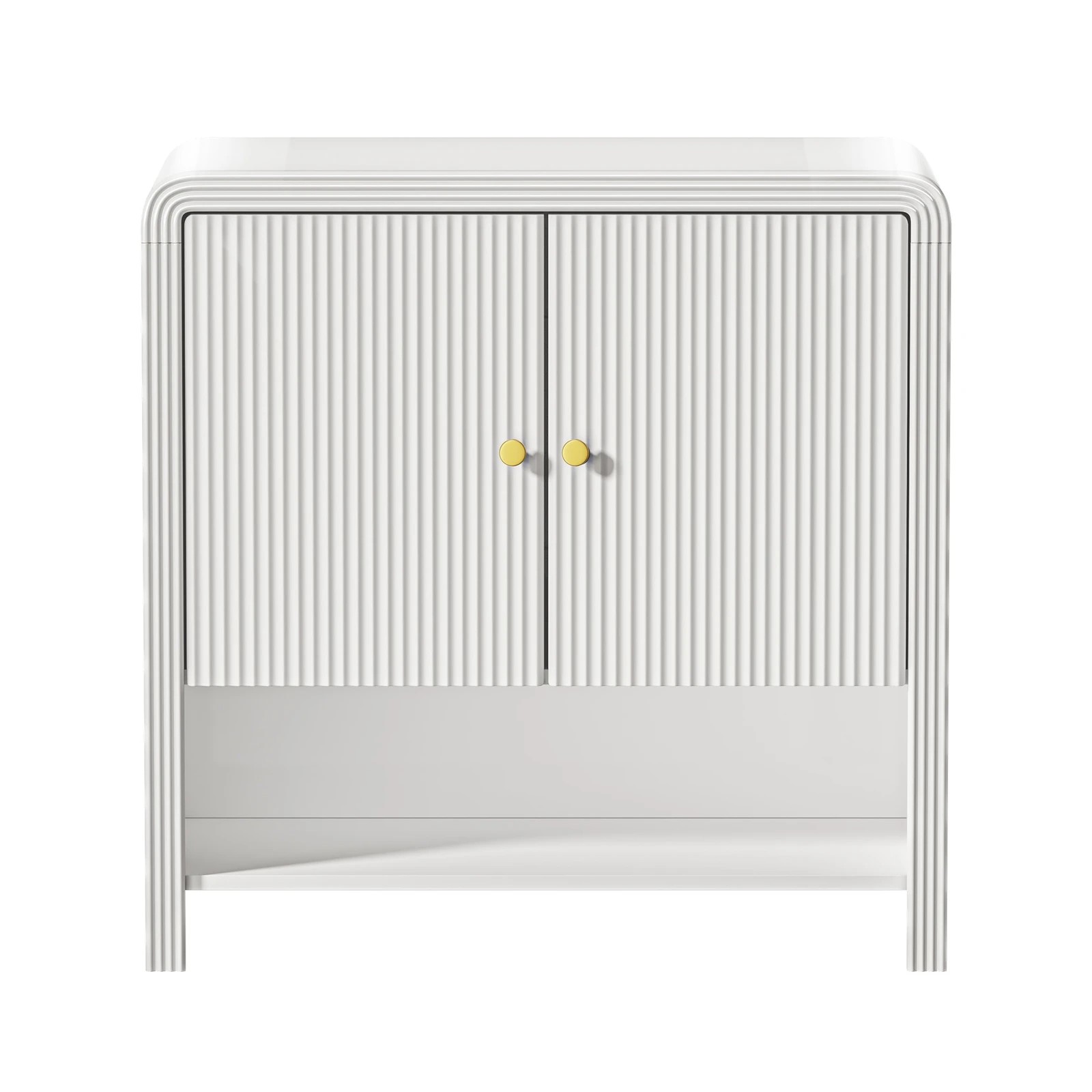 9 Oikiture Buffet Sideboard Storage Cabinet 2 Doors - White, 9 of 10