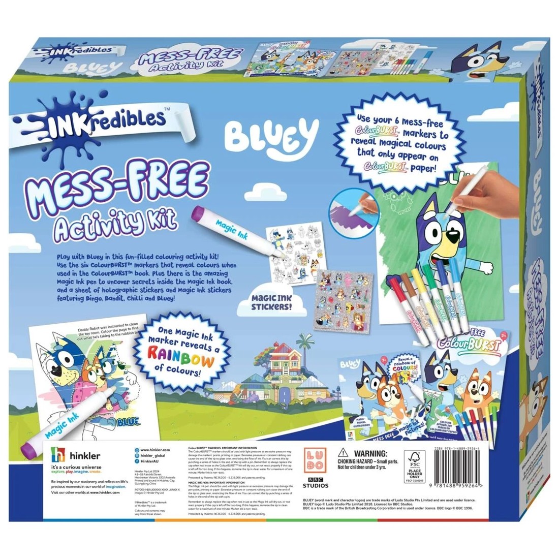 9 INKredibles Bluey Mess-Free Activity Kit - Book, 9 of 9