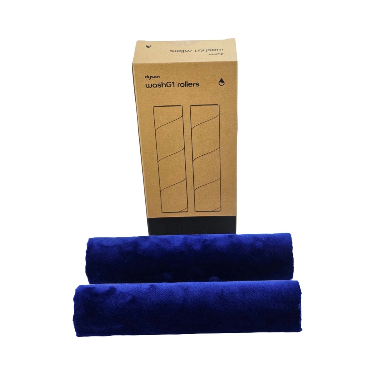 3 Hygieia 2pk Dual Microfibre Rollers For Dyson Washg1 Wet Cleaner - Blue, 3 of 5