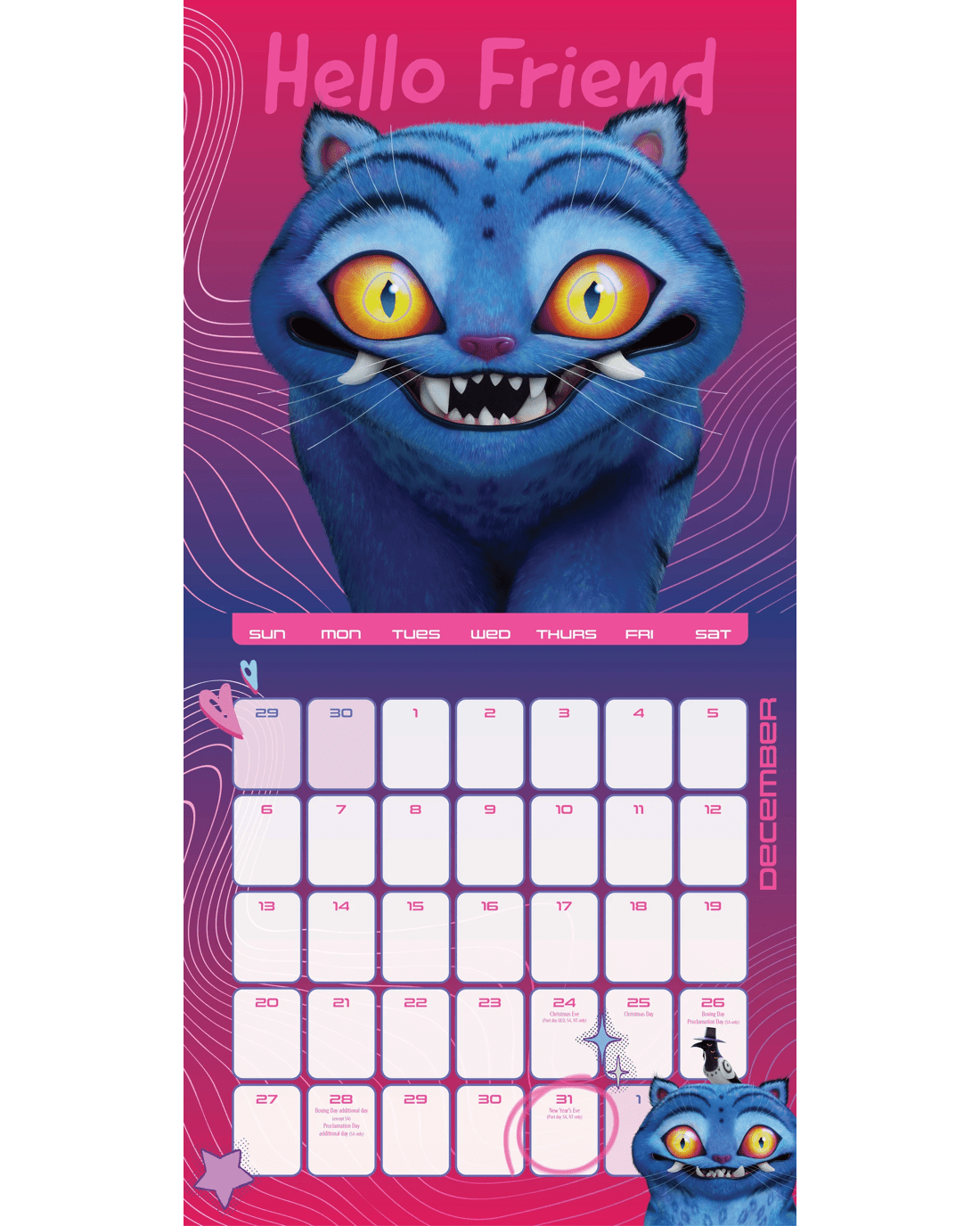 5 2026 Netflix KPop Demon Hunters Calendar, 5 of 5