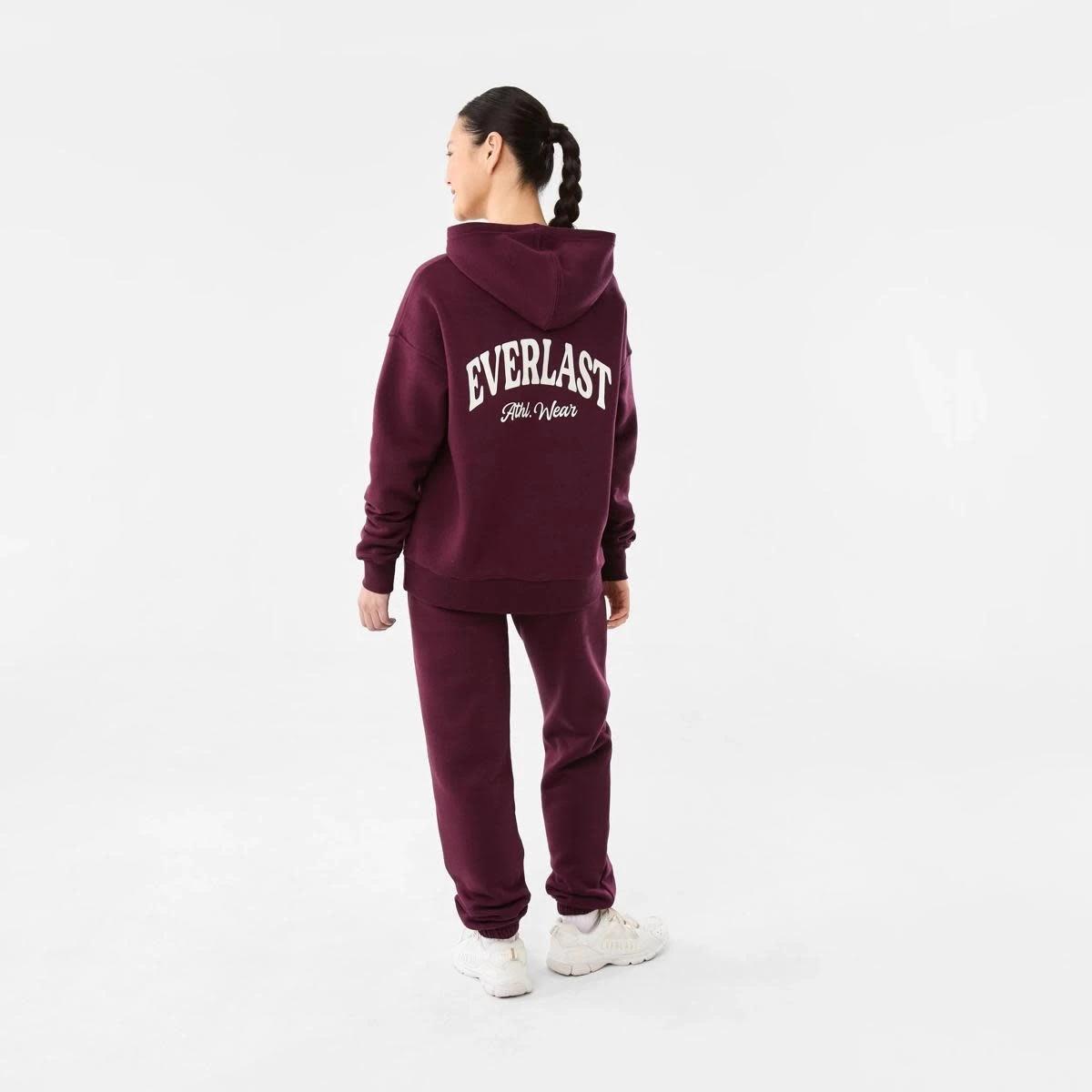 4 Everlast Womens Collegiate Oversized Hoodie EVERLAST VARSITY CHERRY, 4 of 9