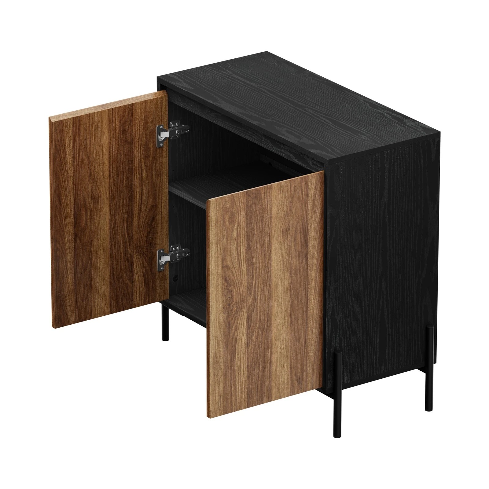 7 Oikiture 2x Buffet Sideboard 2 Doors - Natural, 7 of 9