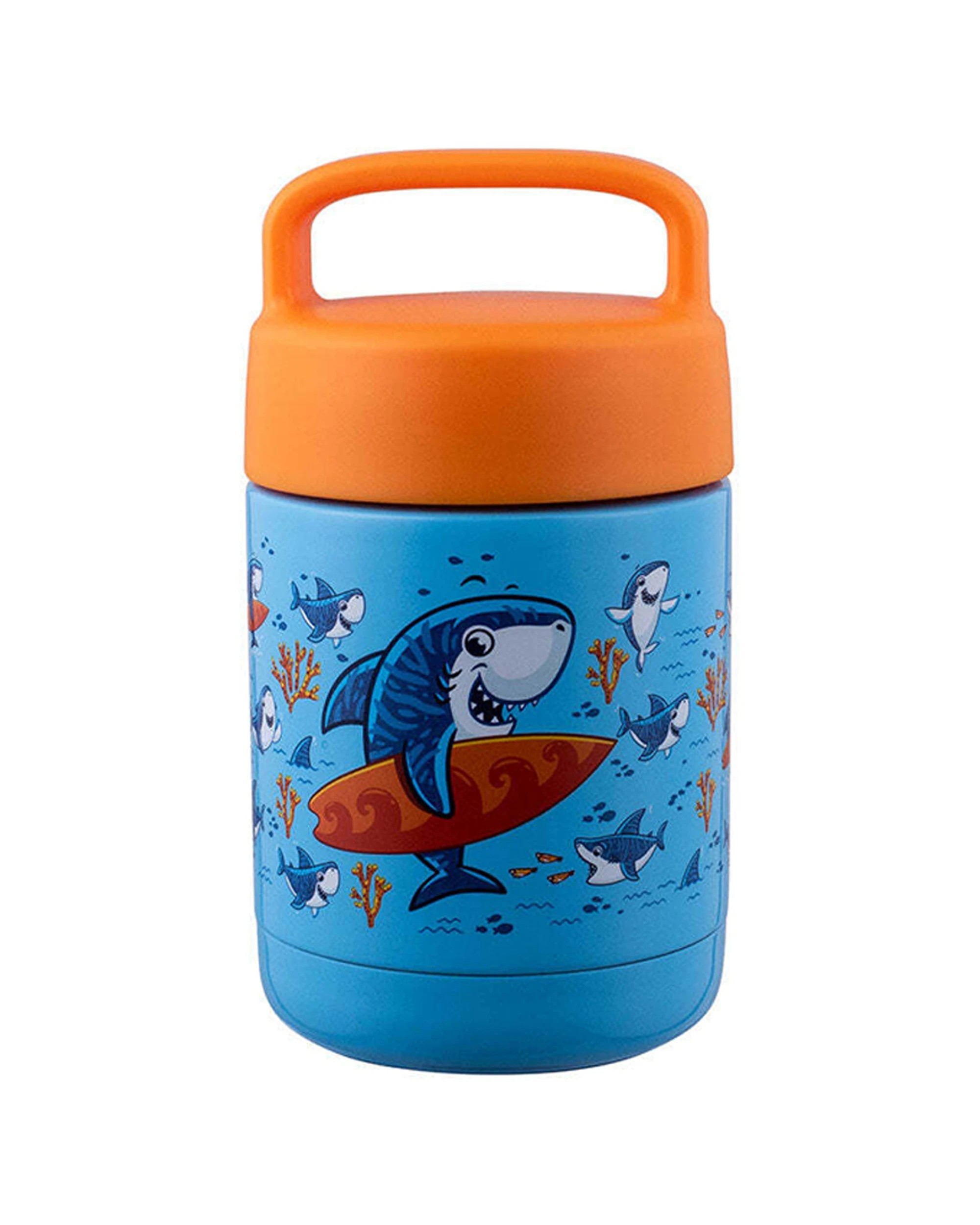 2 Avanti Yumyum Insulated Stainless Steel Food Jar 375ml Surfing Sharkie, 2 of 3