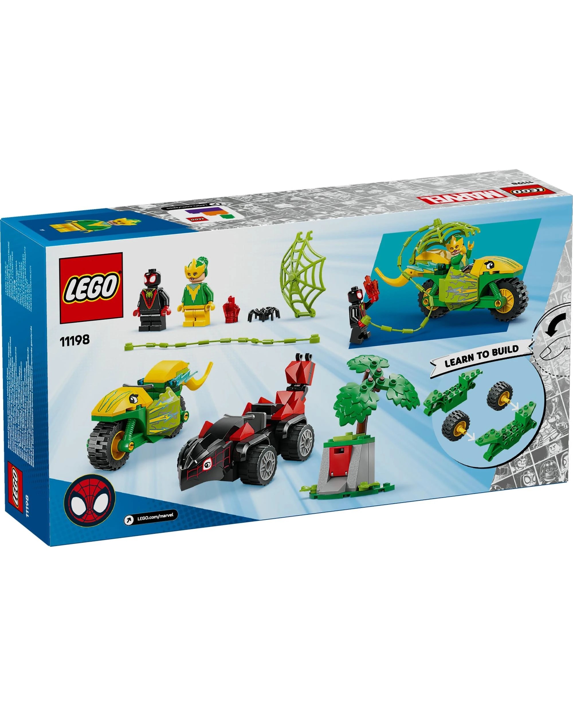 10 The LEGO Group LEGO Spidey Spin and Electro Dinosaur Vehicle Chase - 11198, 10 of 10