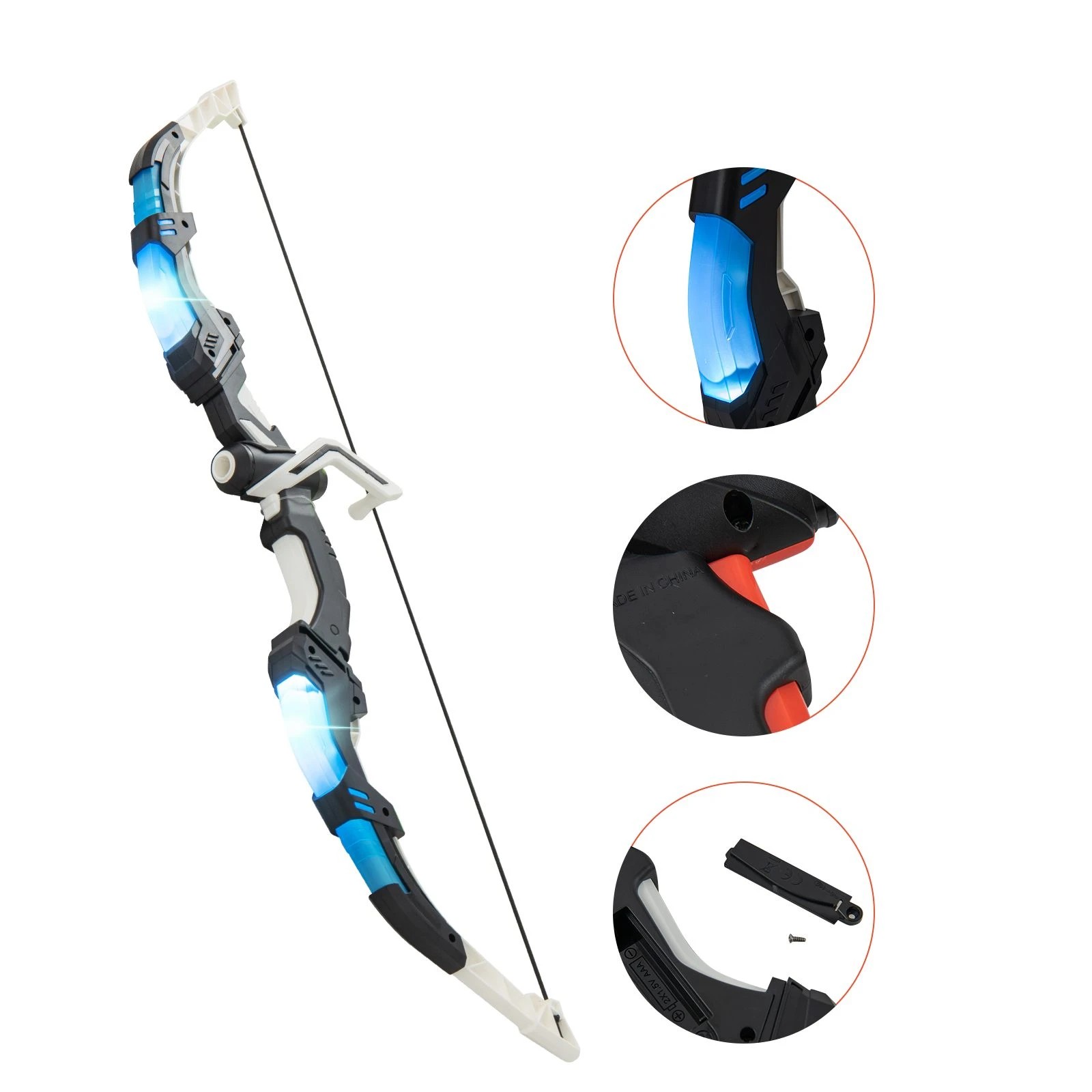 1 Costway 2PCS Kids Bow and Arrow Archery Toy Set w/LED Light-up Bows Gift, 1 of 4