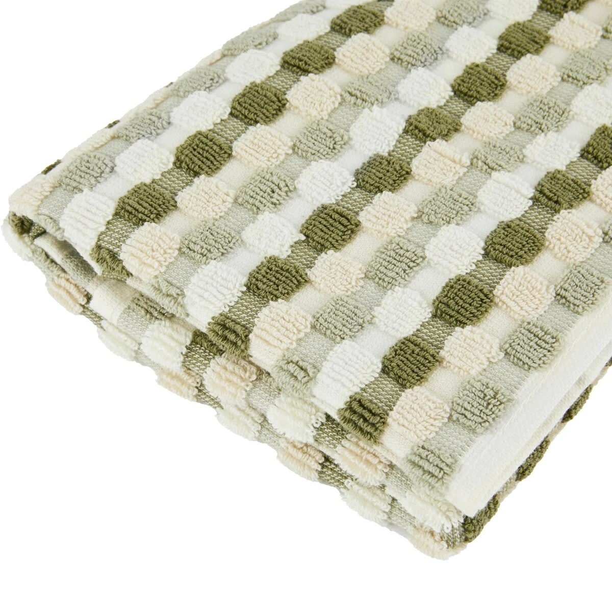 4 Green Popcorn Cotton Hand Towel, 4 of 5