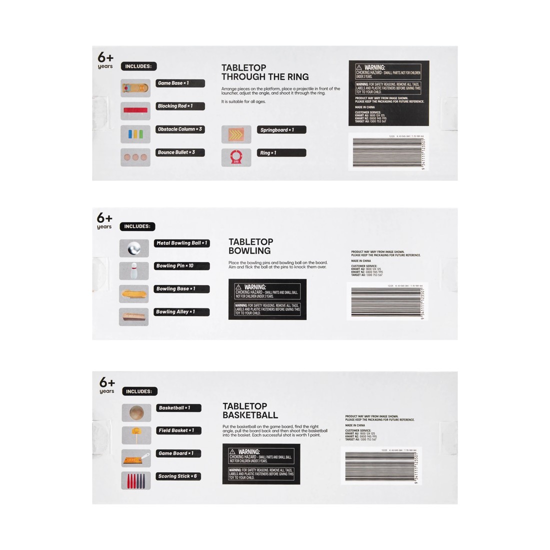 6 Tabletop Game - Assorted, 6 of 6