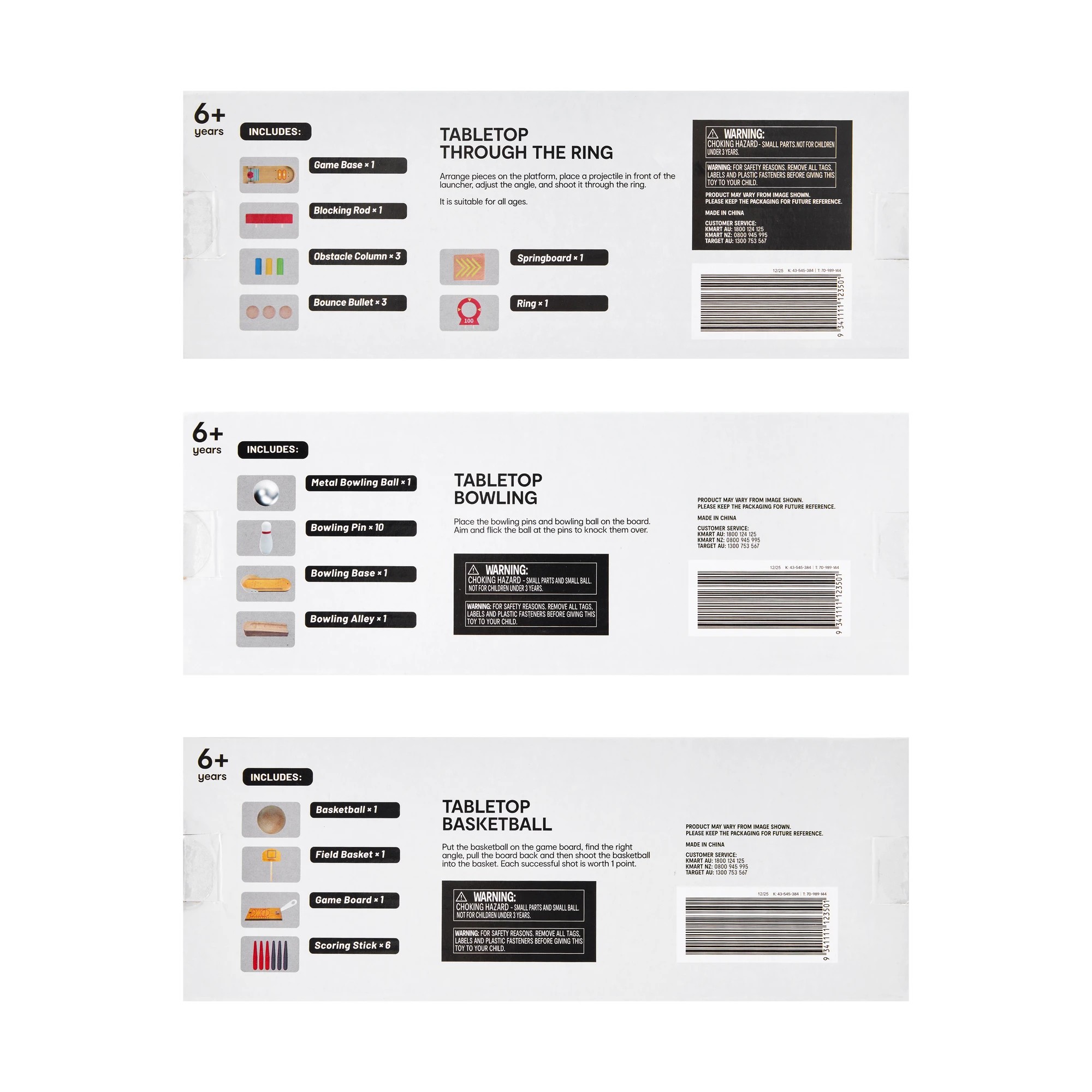 6 Tabletop Game - Assorted, 6 of 6