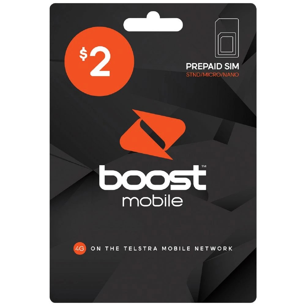 1 Boost $2 Prepaid SIM, 1 of 1
