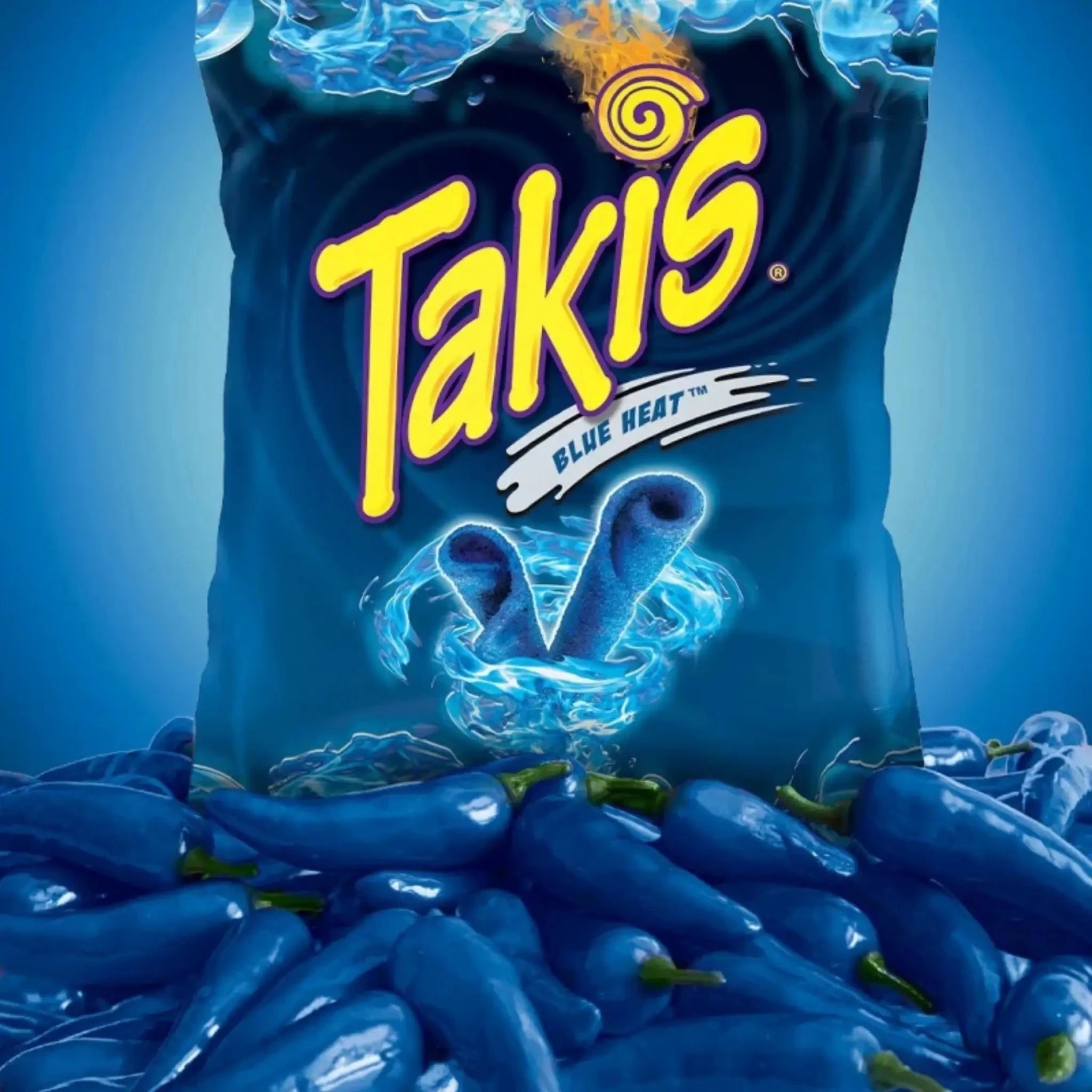 4 Takis Chips Blue Heat 85g, 4 of 4