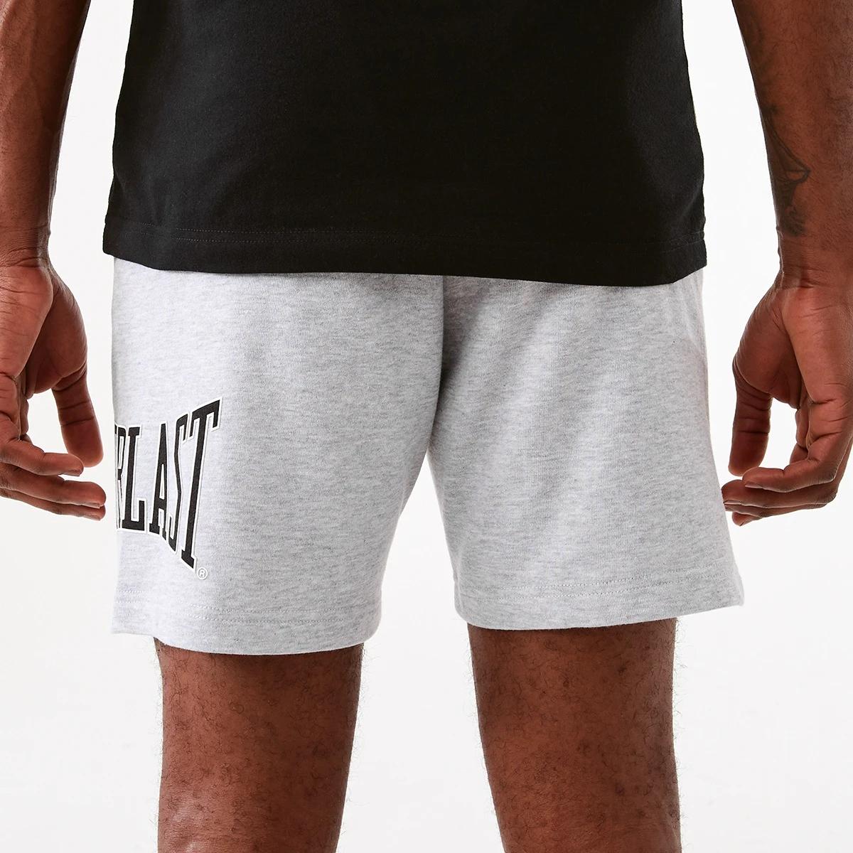 3 Everlast Mens French Terry Shorts Grey Marl, 3 of 7