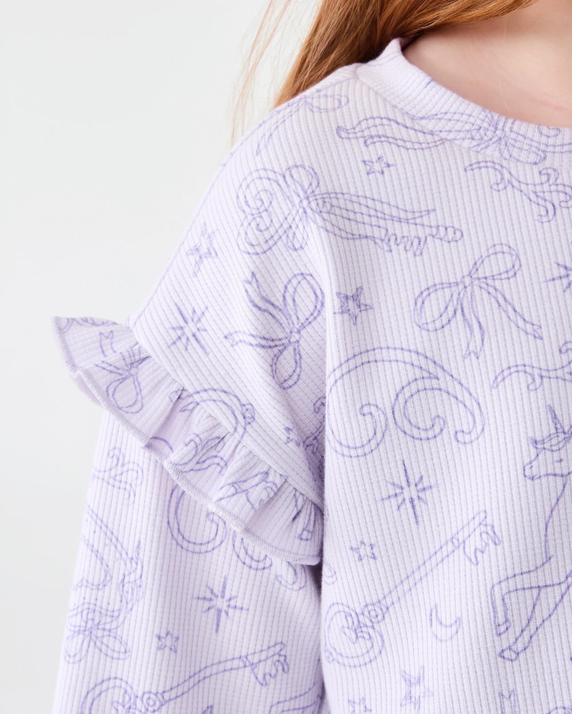 5 Waffle Pyjama Set Pur Uncrn, 5 of 7