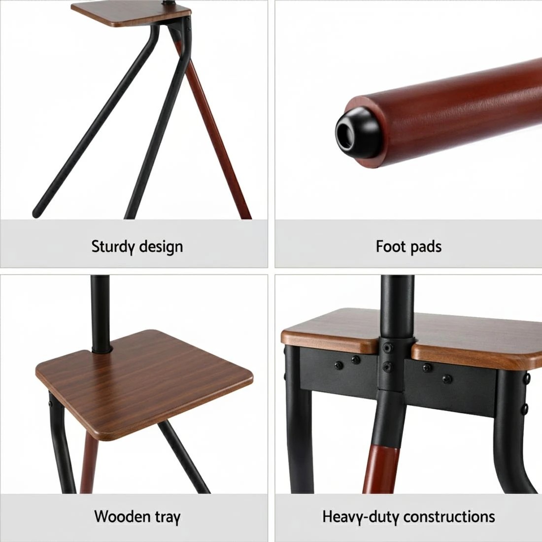 7 Artiss TV Stand Wooden Tray 24-55" Swivel Height Adjustable - Multi, 7 of 7