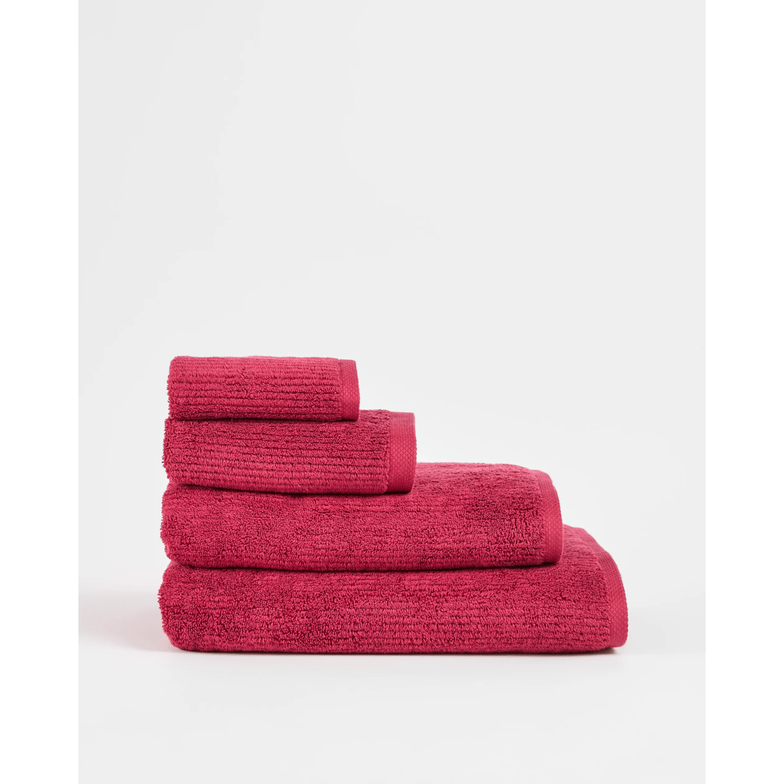 2 Target Australian Cotton Ribbed Bath Towel - Piper
 - Pink, 2 of 3