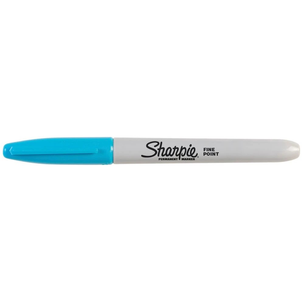 2 Sharpie Fine Permanent Marker Turquoise, 2 of 3