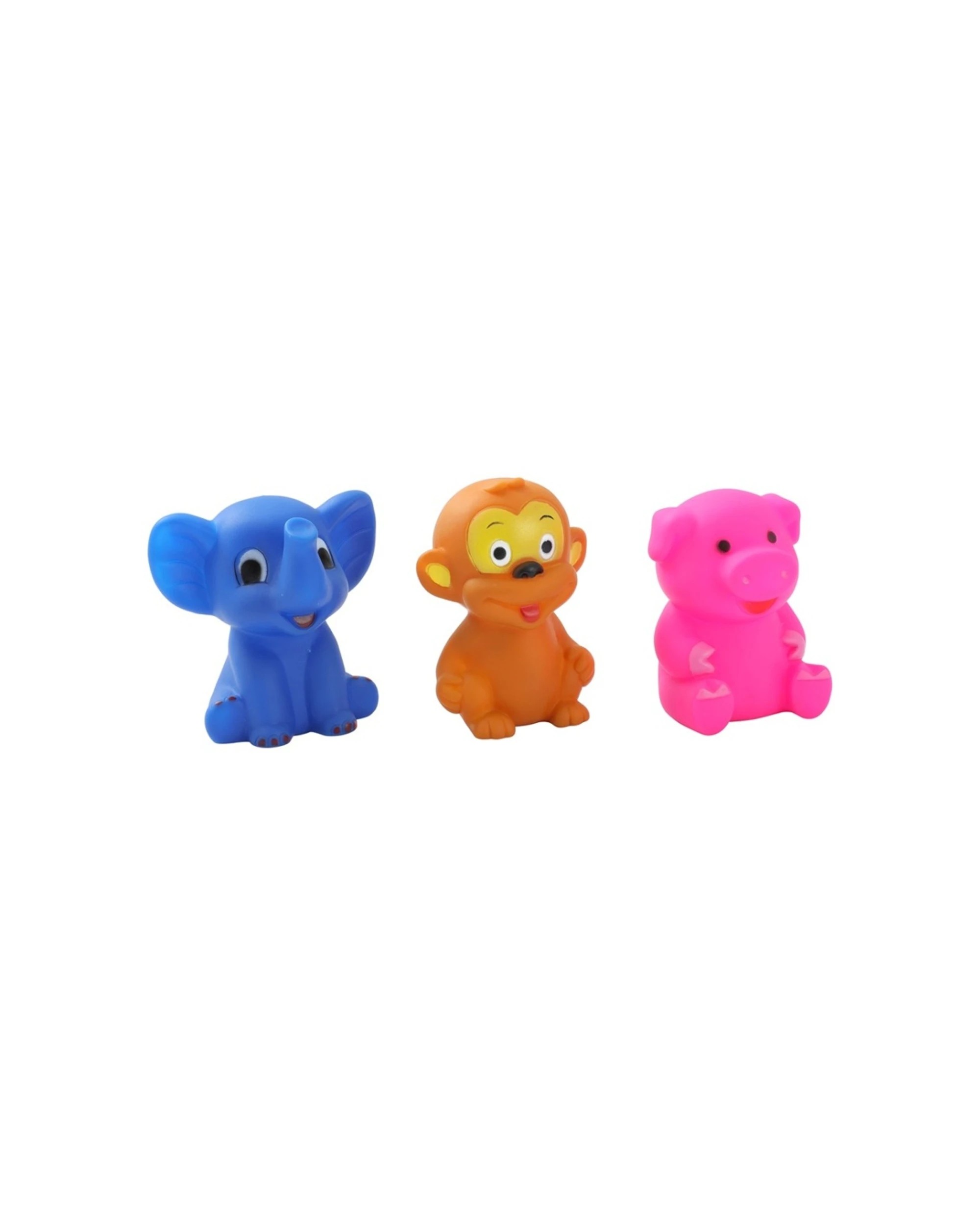 4 Paws & Claws 6PK Vinyl Animal Pet Dog Cat Toy With Built-In Squeaker 11x10x8cm - Assorted, 4 of 6