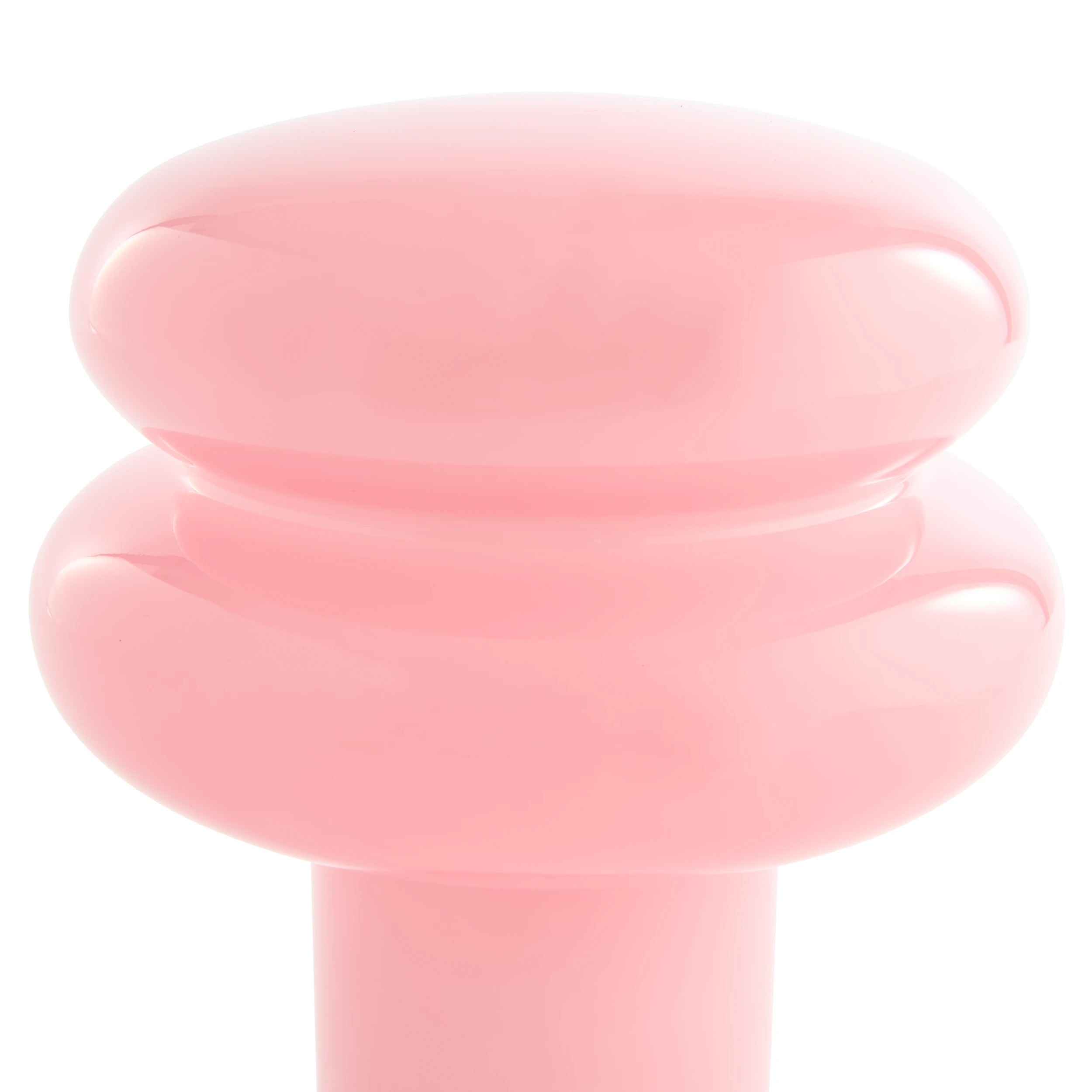 4 Oslo Glass Portable Rechargeable Lamp - Pink, 4 of 8