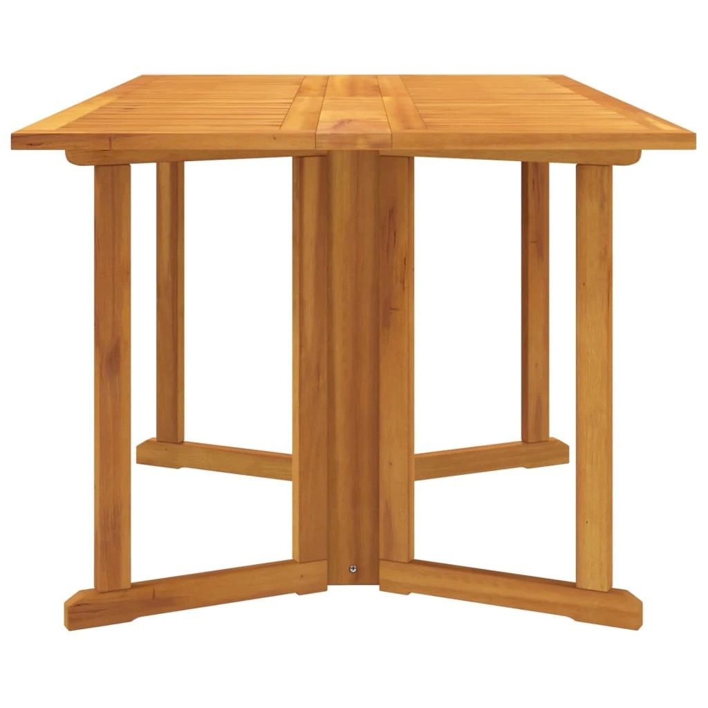 5 Vidaxl Folding Butterfly Garden Table Solid Wood Teak - Brown, 5 of 7
