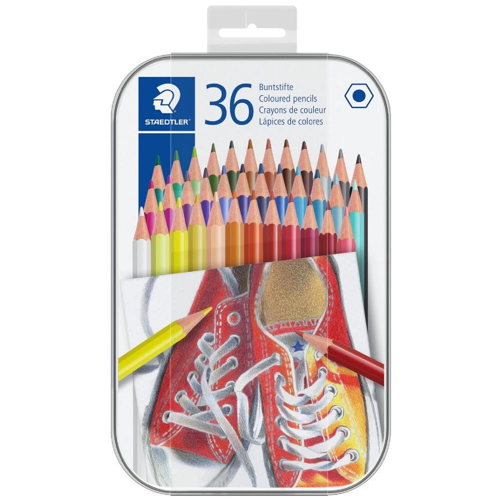 1 Staedtler Coloured Pencil Tin 36 Pack, 1 of 2