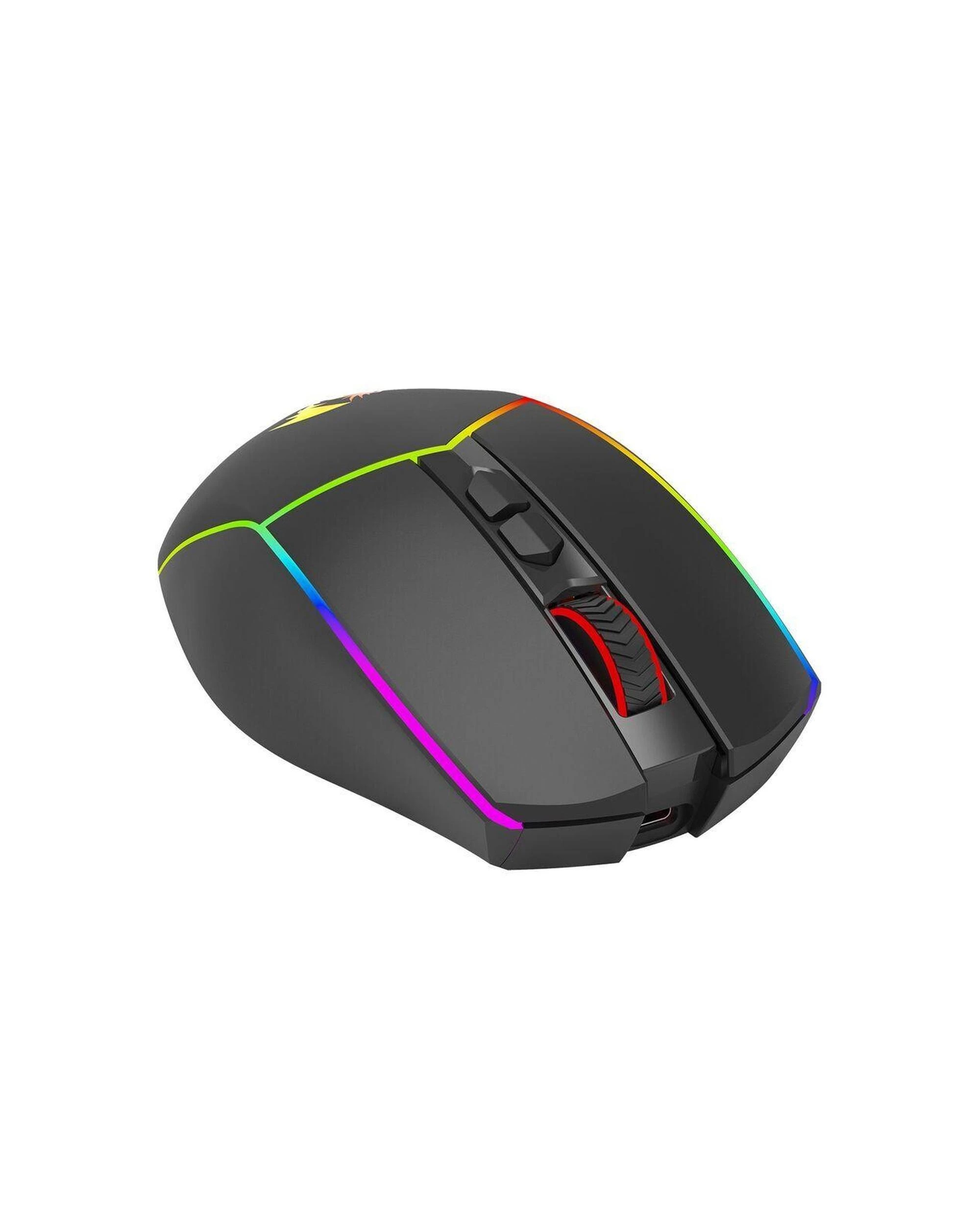 3 Redragon M814RGBPRO Axe Pro Honeycomb TriMode RGB Gaming Mouse - Black, 3 of 10