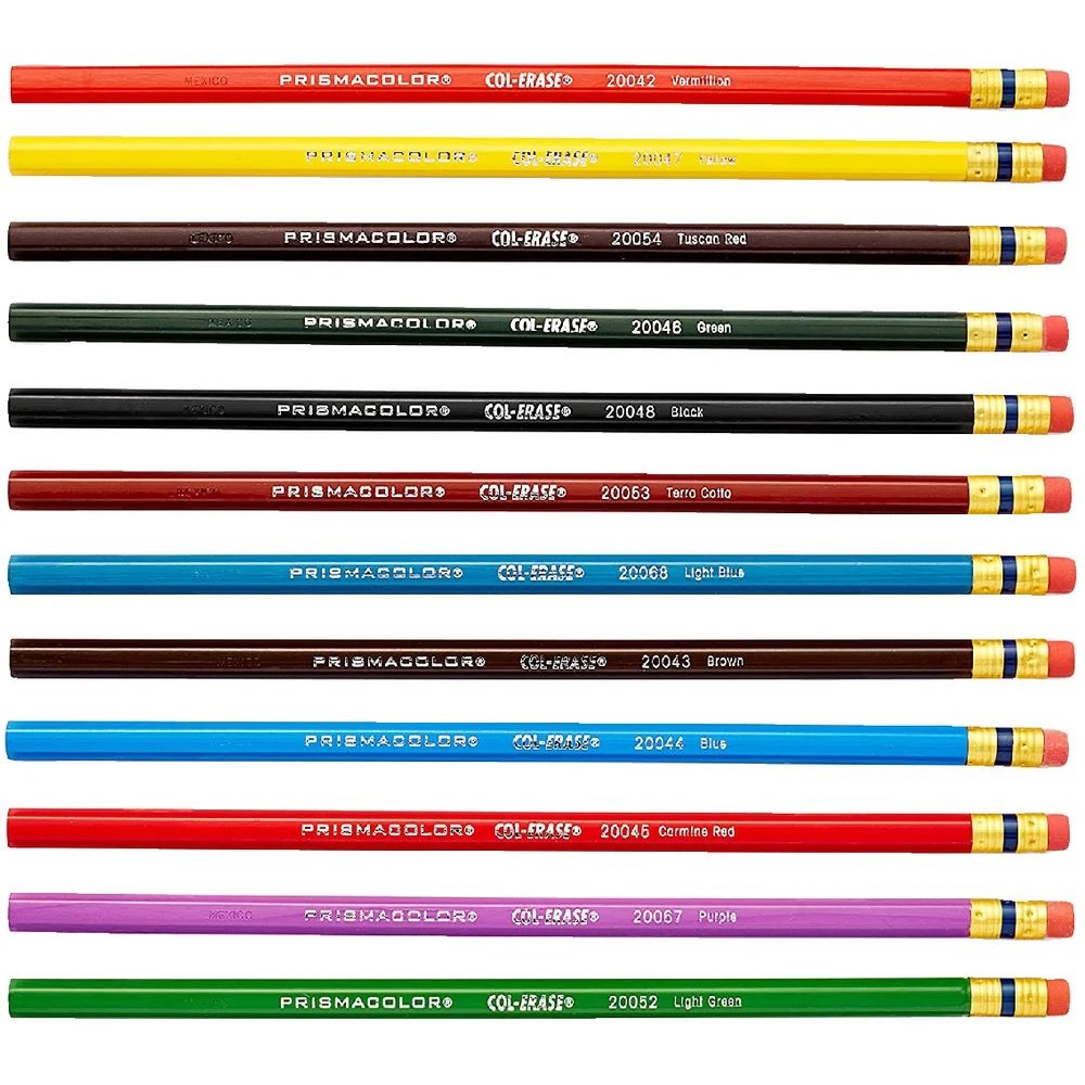 3 Prismacolor Col-Erase Erasable Coloured Pencils 12 Pack, 3 of 3