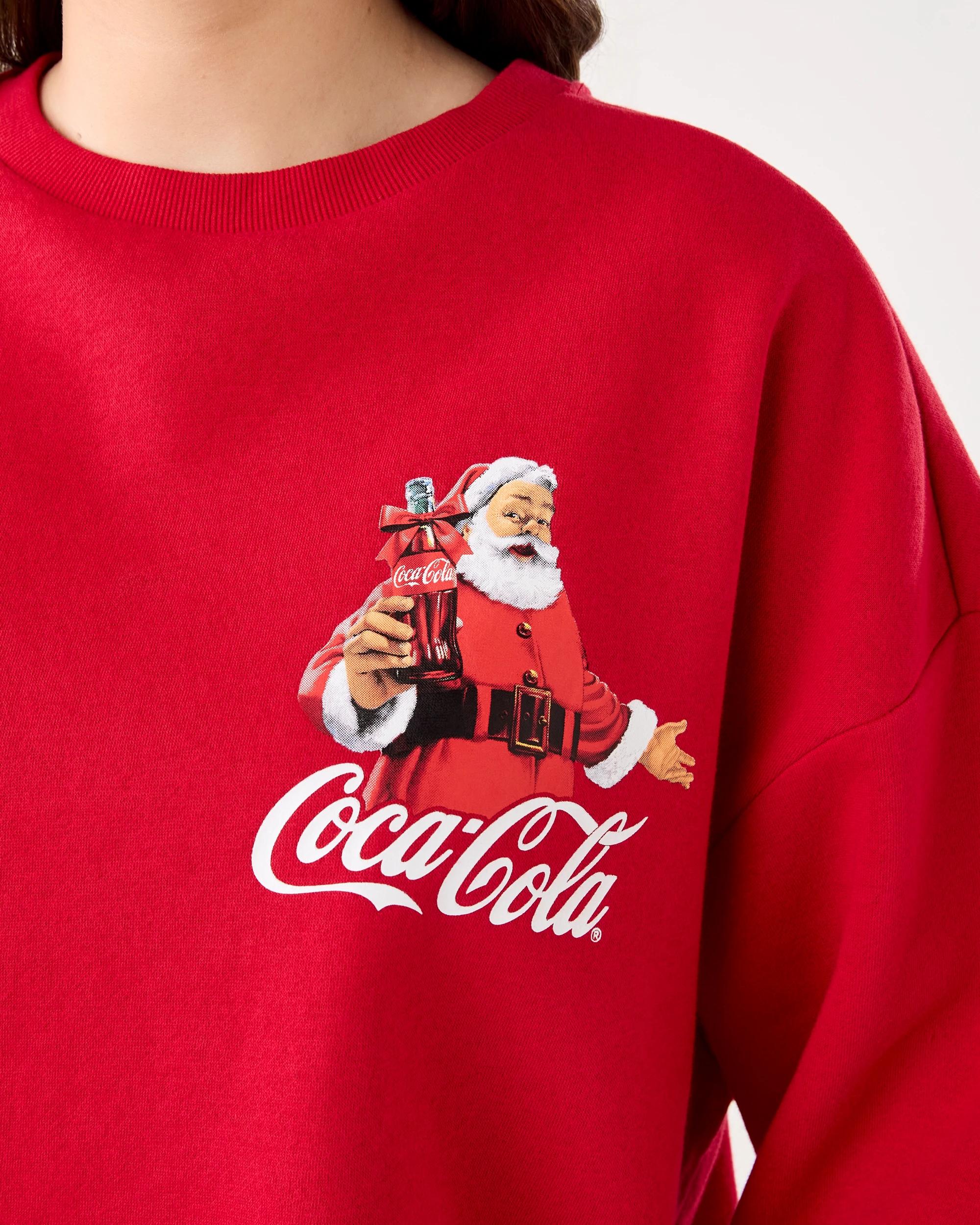 5 Christmas Coca Cola License Long Sleeve Sweatshirt Cocacolawm, 5 of 6