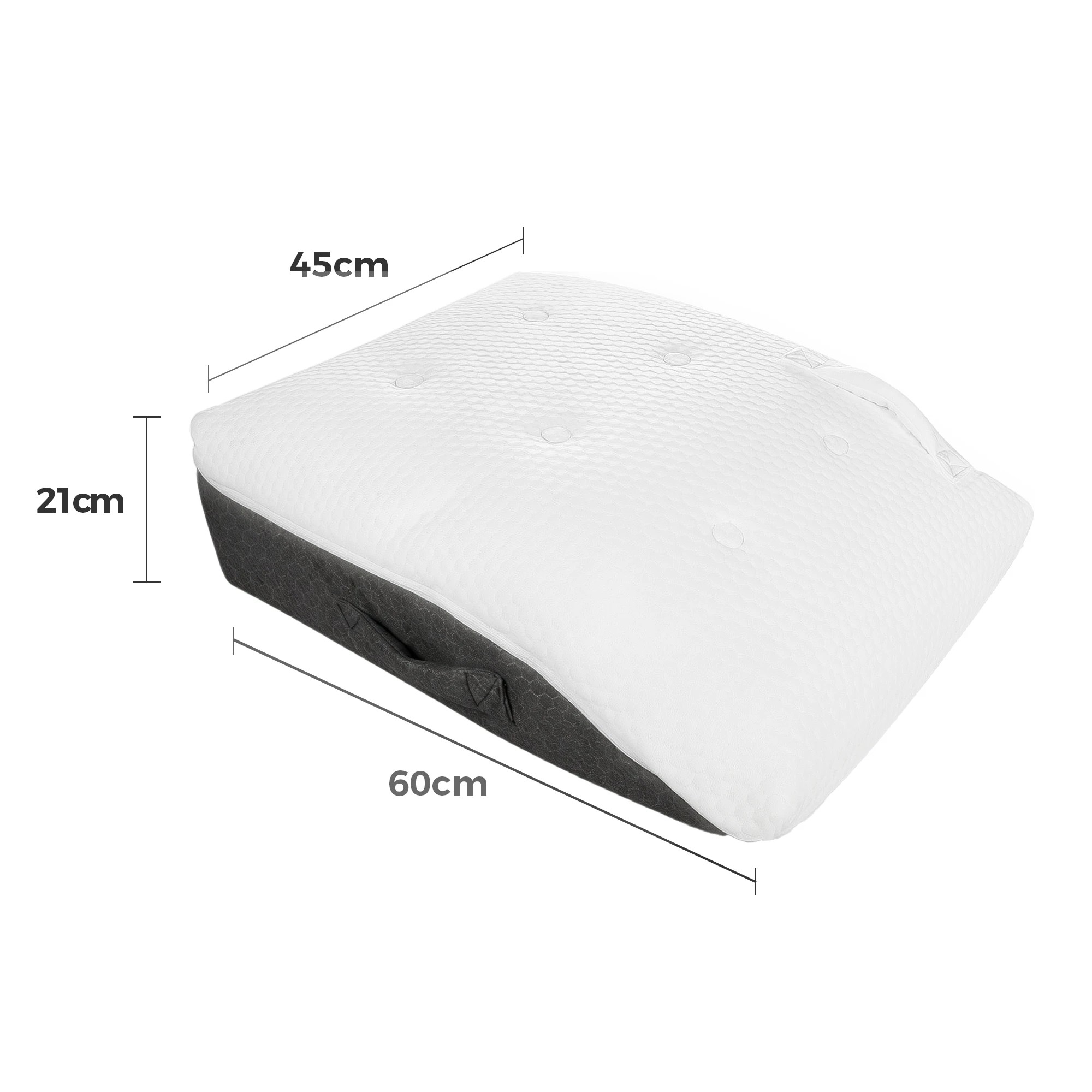 3 Dreamz Memory Foam Leg Elevation Pillow Bed Wedge Improve Circulation Support, 3 of 9