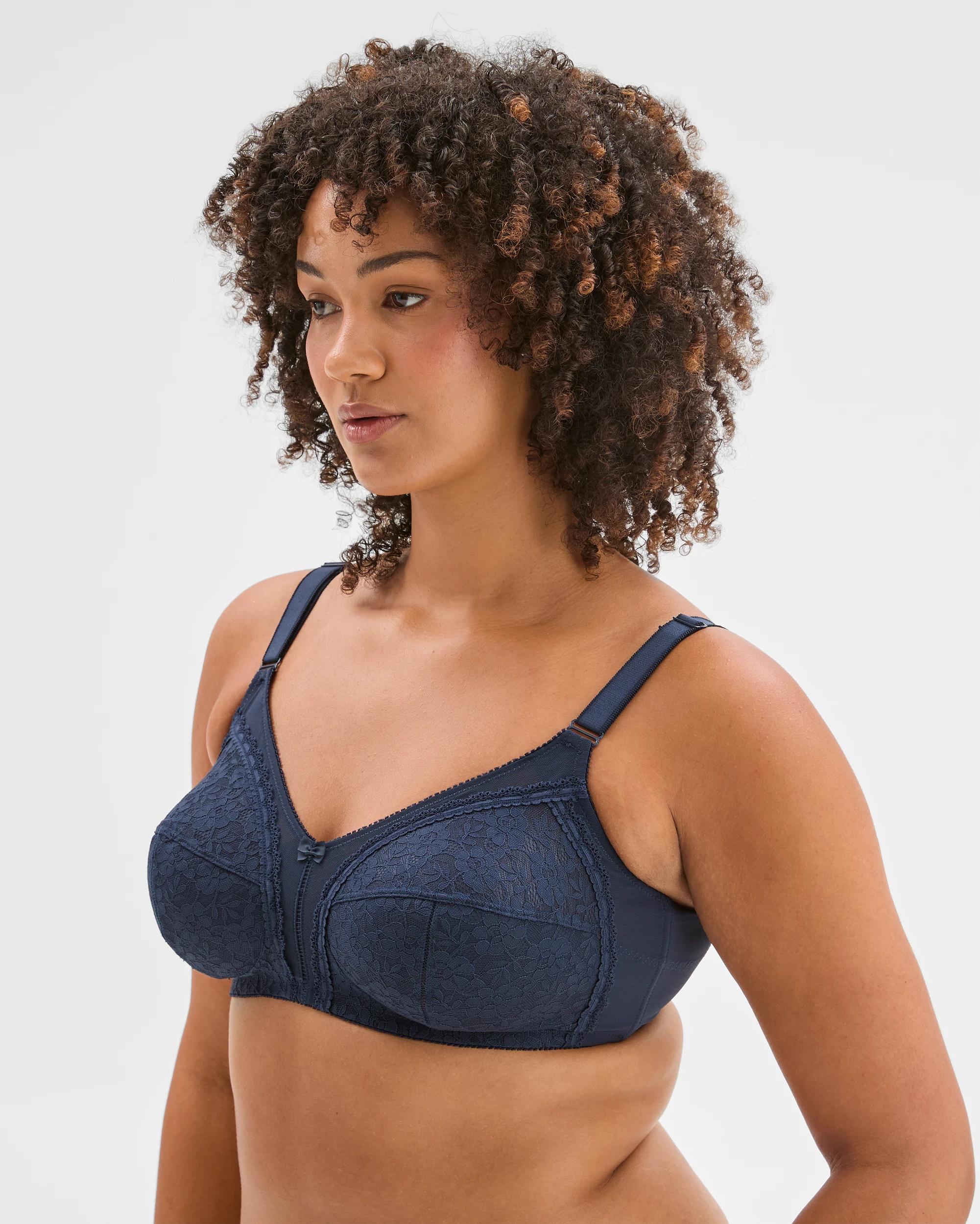 3 Target Plus Size Firm Support Wirefree Bra NAVY BLAZER, 3 of 4