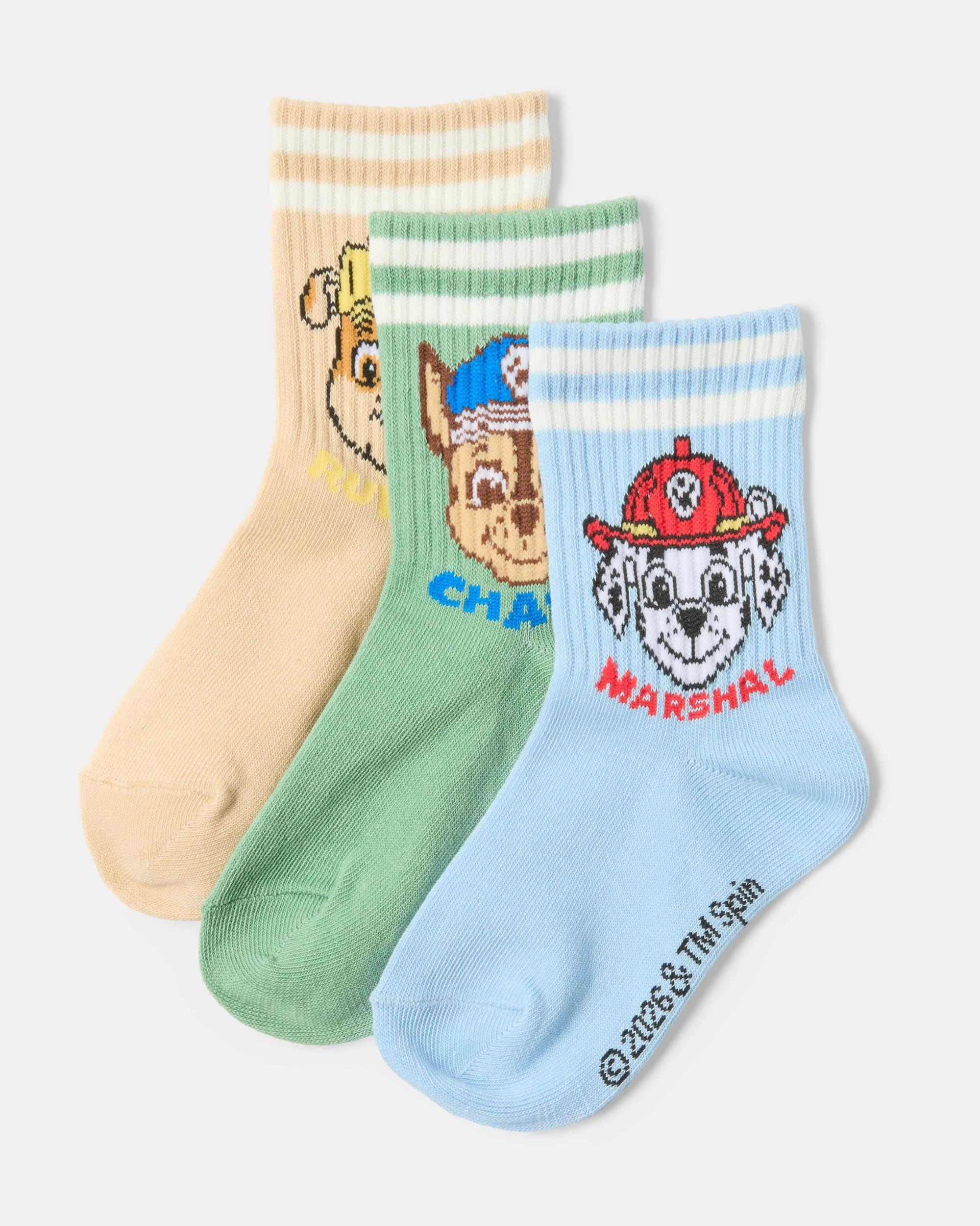 1 3 Pack PAW Patrol License Crew Socks Paw Patrol, 1 of 3