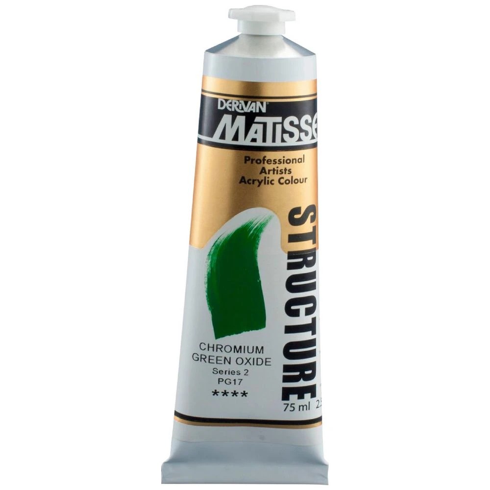 1 Derivan Matisse Structure Paint 75mL Green Oxide S2, 1 of 2