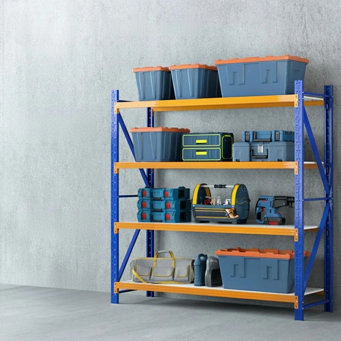 2 Giantz 4Mx2M Garage Shelving Warehouse Rack - Multi, 2 of 4