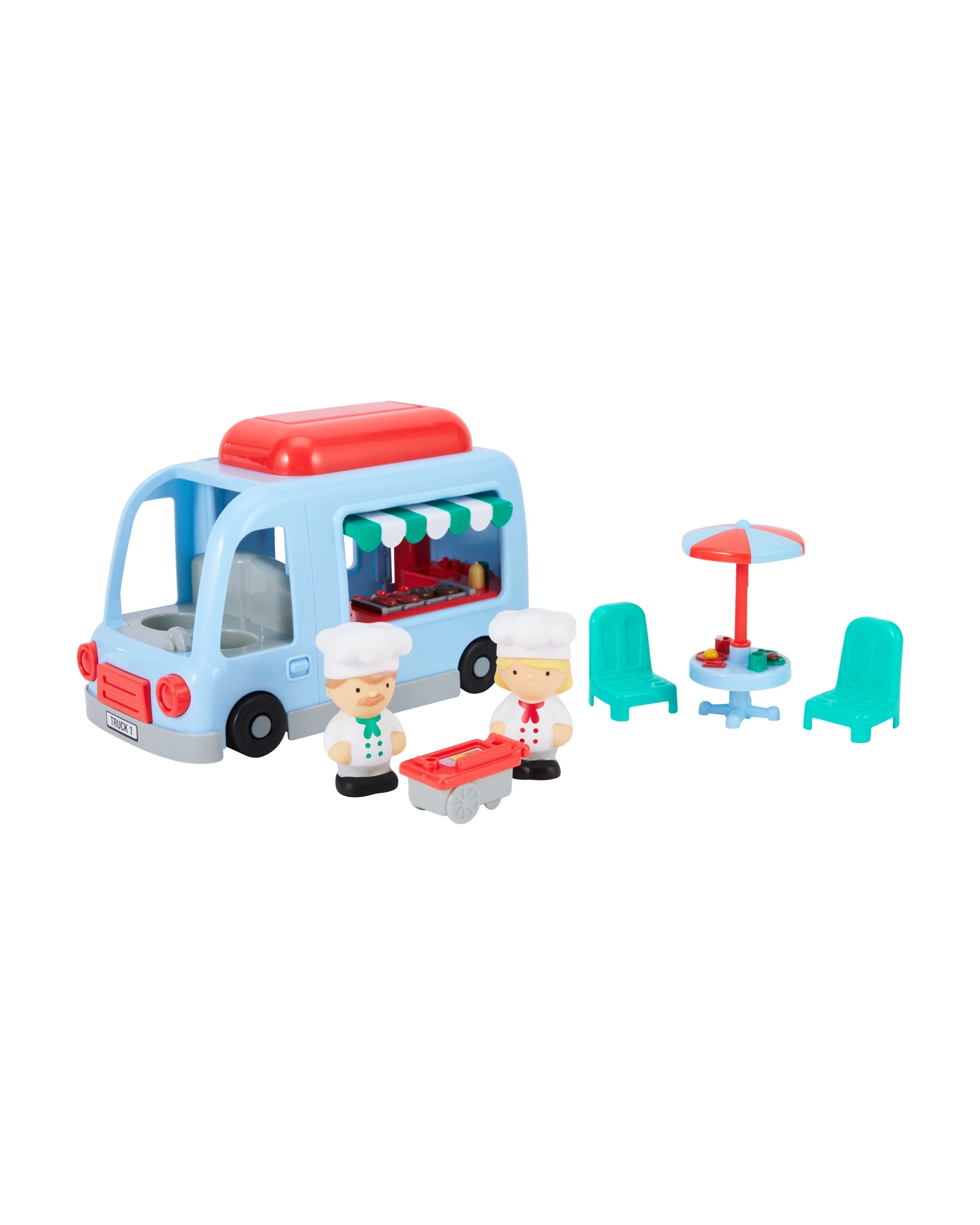 1 7 Piece Food Truck Playset, 1 of 8