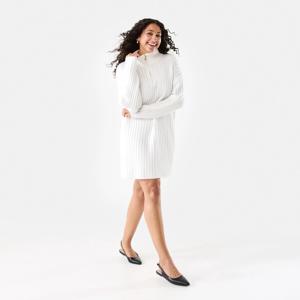 Long Sleeve Half Zip True Knit Mini Dress