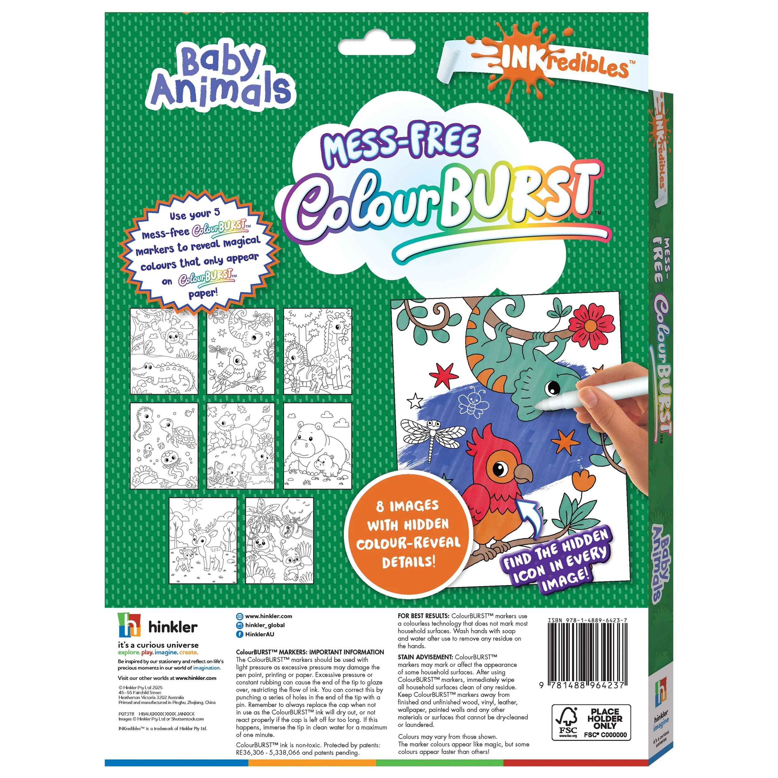6 INKredibles Mess-Free Colour Burst Baby Animals​ - Book, 6 of 6