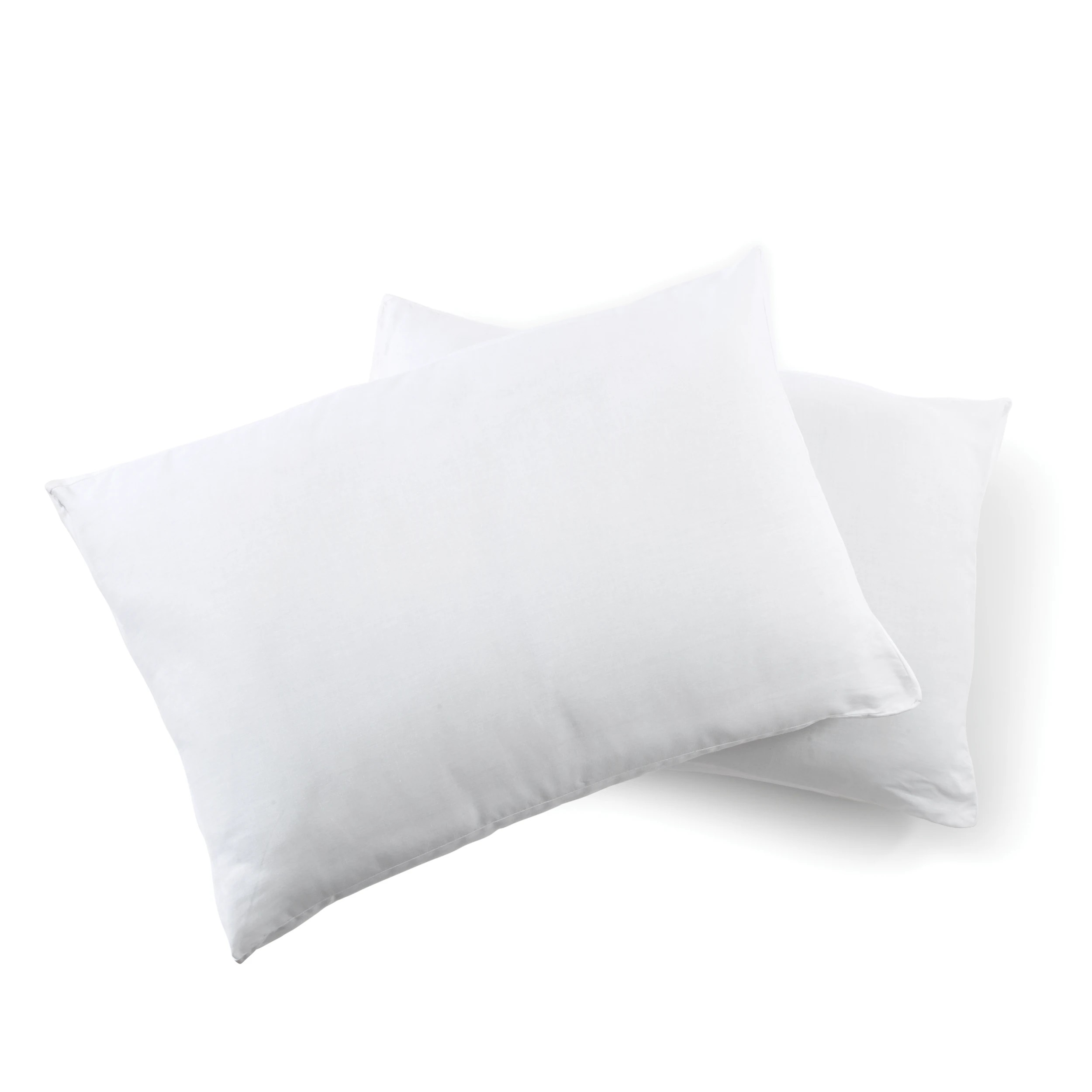 6 2 Pack Cotton Rich Cover Pillows - High Profile, White, 6 of 6