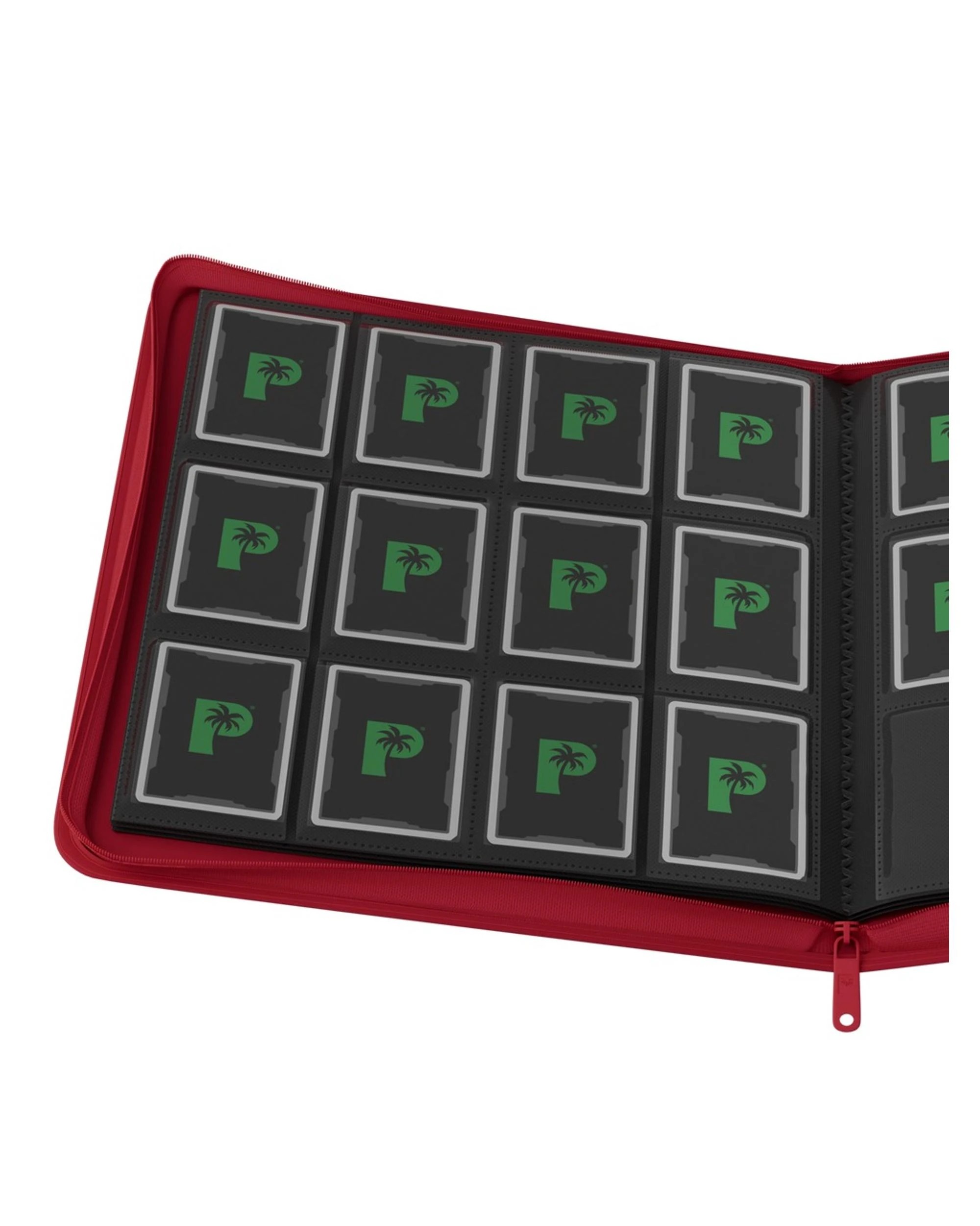 2 Palms Off Gaming Collector's Series 12 Pocket Zip Binder - Red, 2 of 8