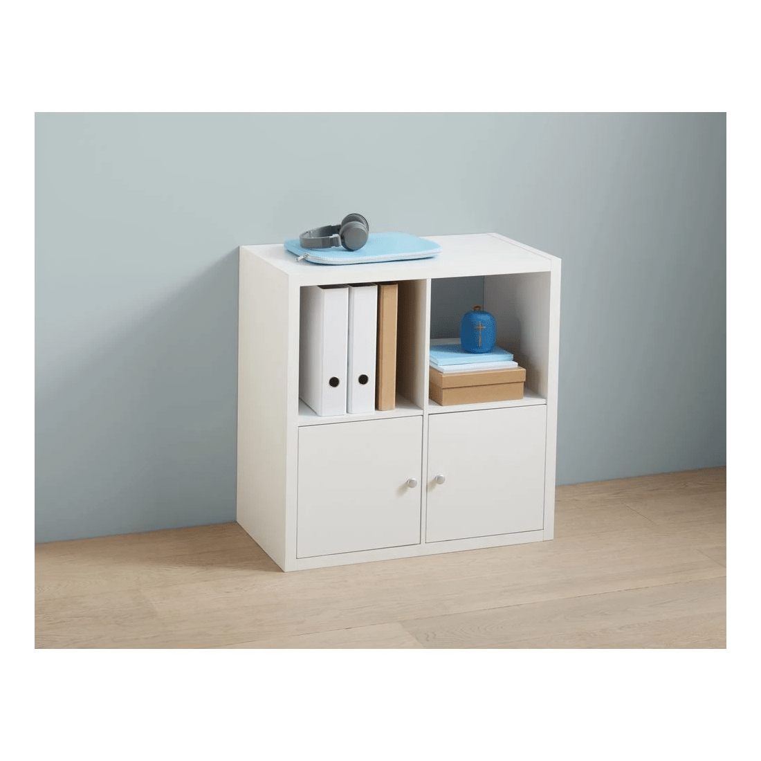 9 Horsen 4 Cube Bookcase White, 9 of 9