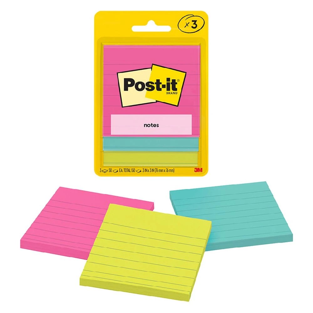 2 Post-it Lined Notes 76 x 76mm Poptimistic 3 Pack, 2 of 6