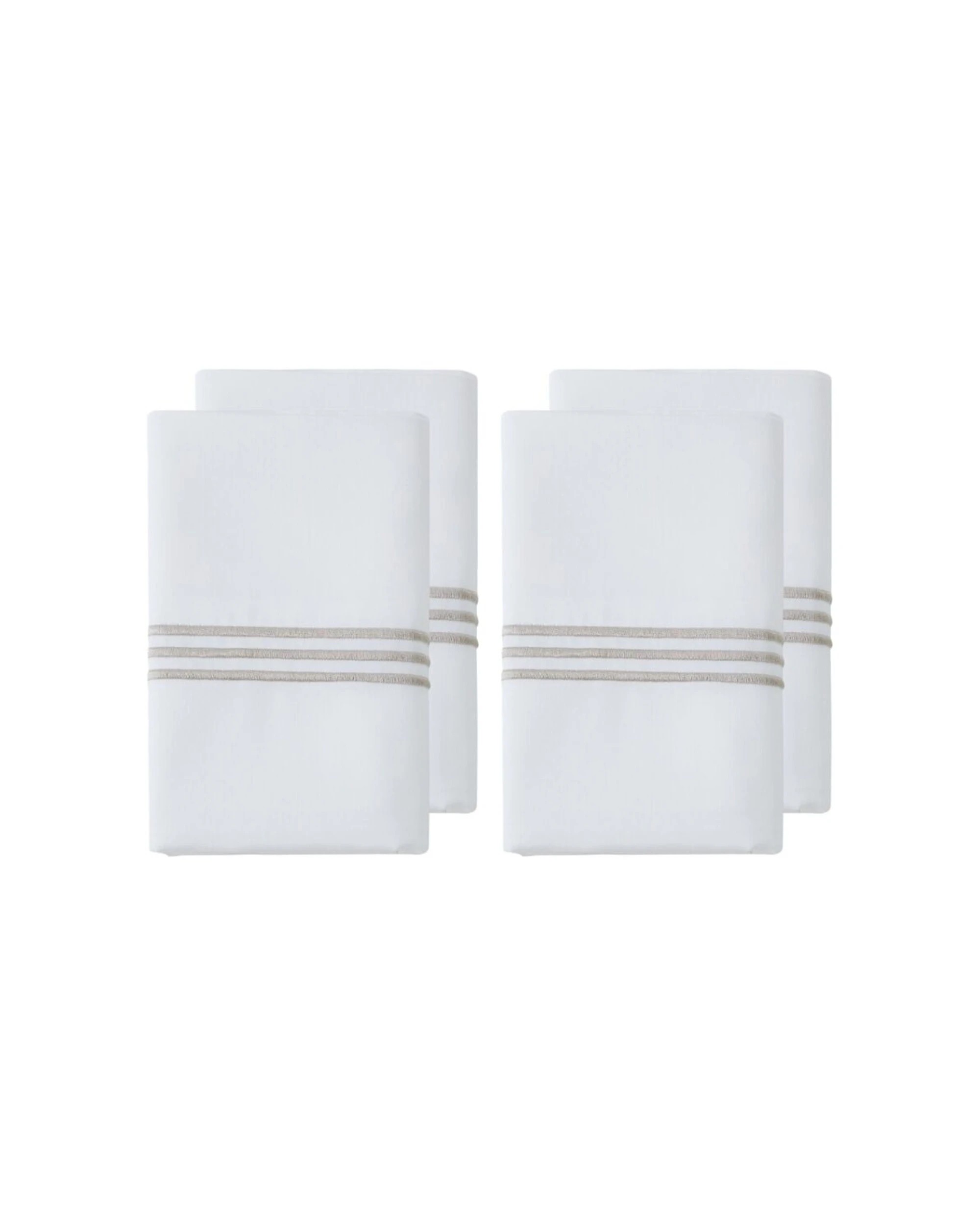1 Grosvenor House 2x 2pc 500TC Hotel Embroidered Standard Pillowcases - Multi, 1 of 3