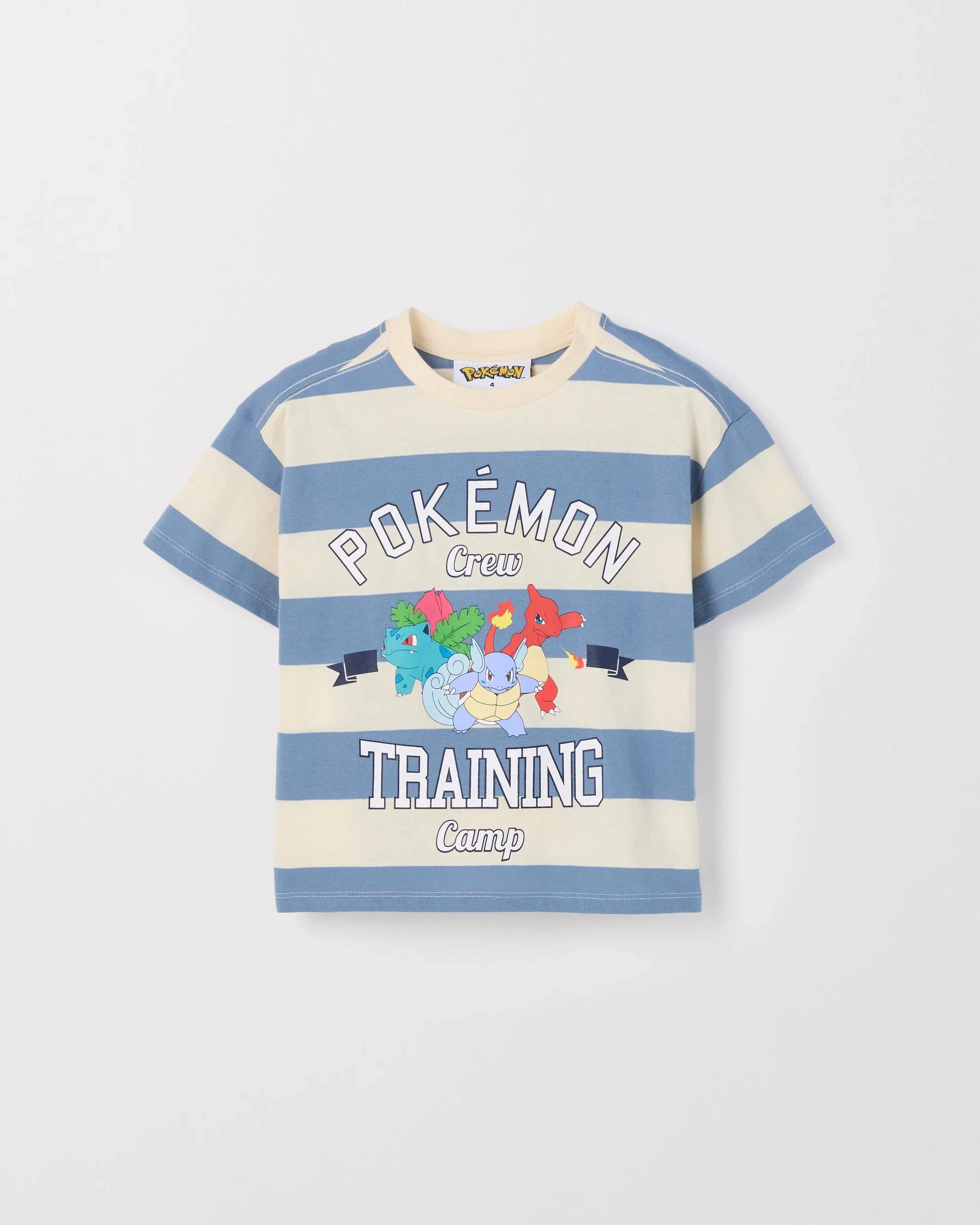 1 Pokemon Stripe Print T-Shirt , 1 of 1