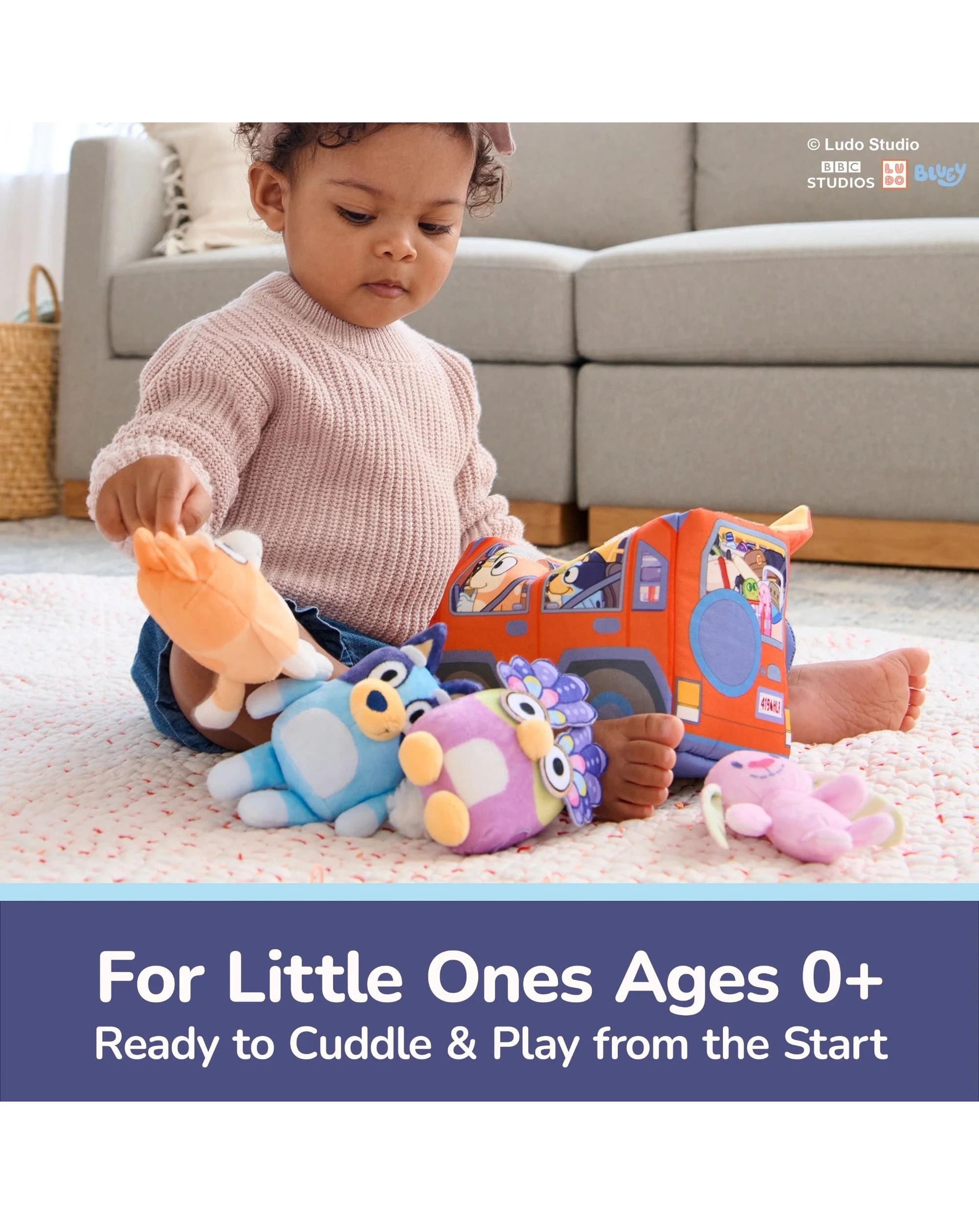 8 Gund Bluey Sensory Soft Plush Playset, 8 of 8