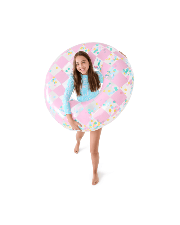 Inflatable Checker Swim Ring